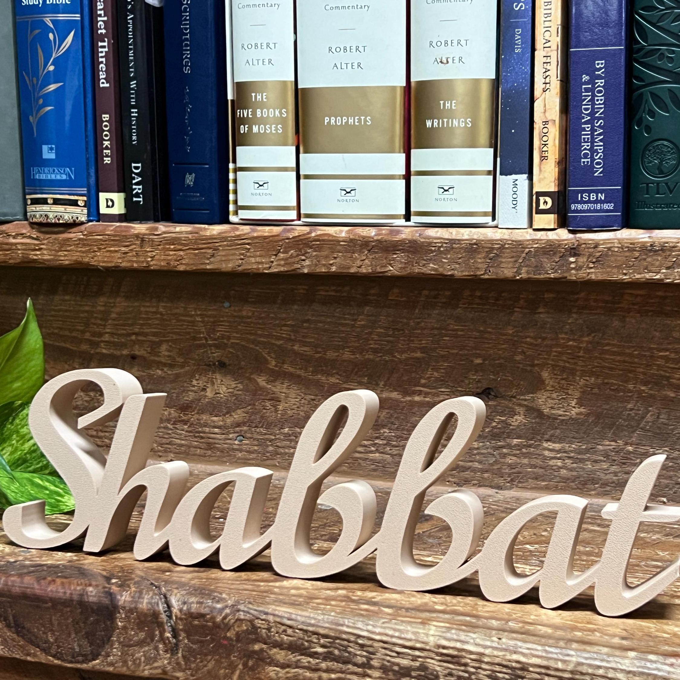 Shabbat Freestanding Sign Decor | Shabbat Shalom Bundle Available