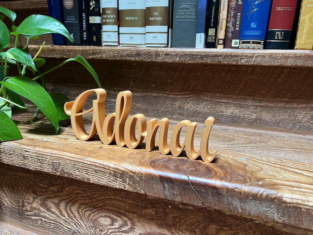 Adonai Freestanding Sign Decor