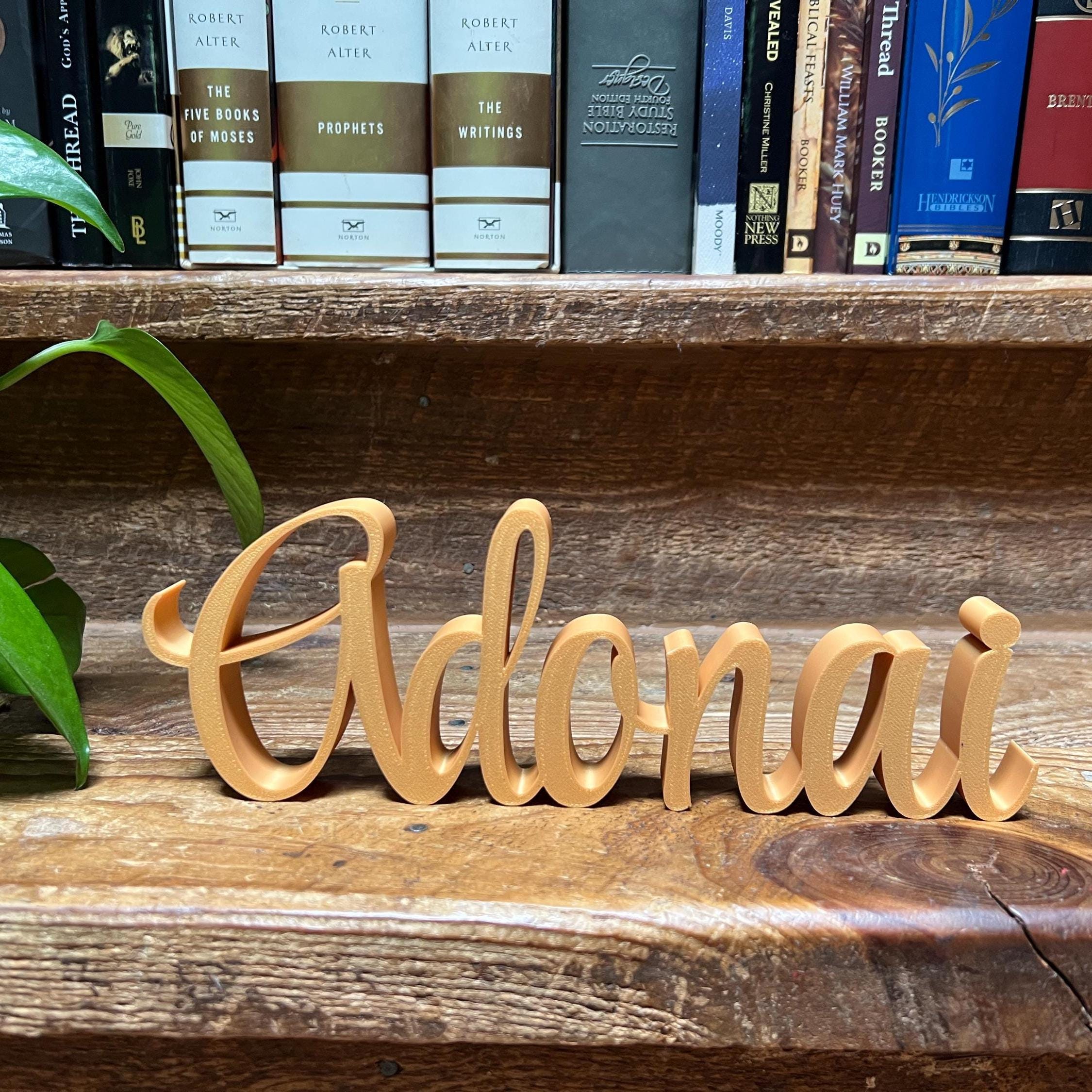 Adonai Freestanding Sign Decor