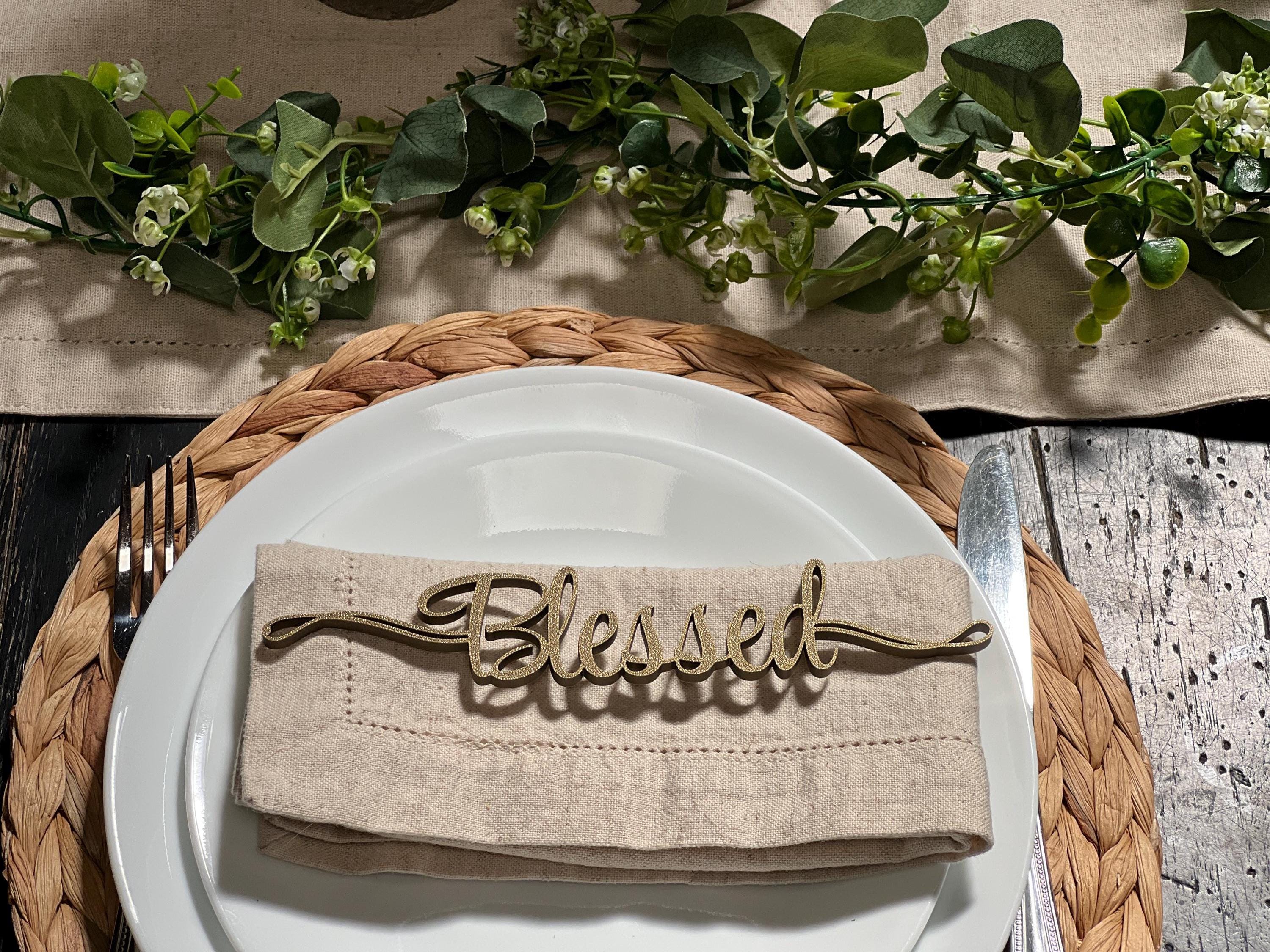 Blessed Plate Decor | Blessed Table Decor