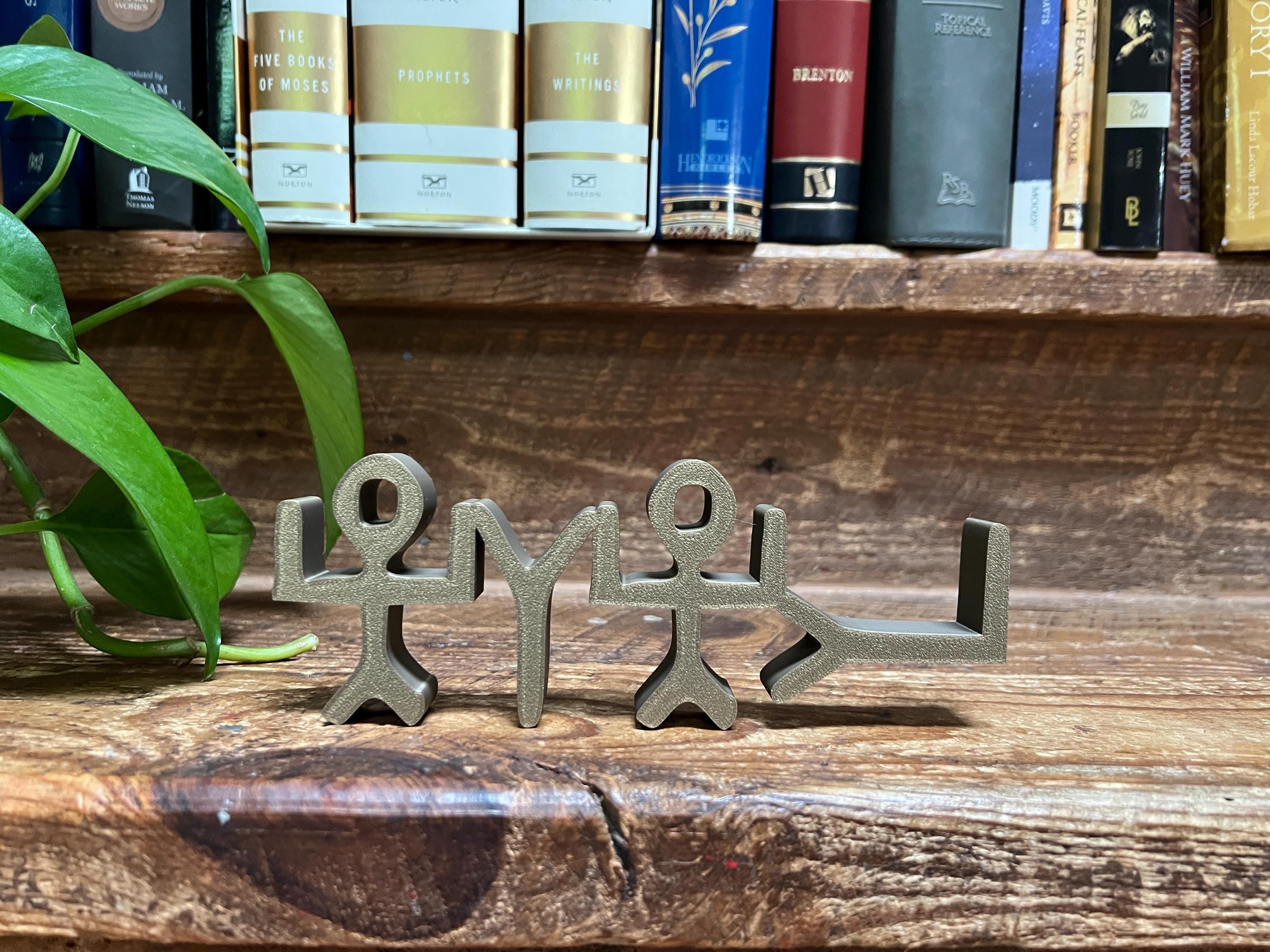 YHWH Paleo Hebrew Freestanding Sign Decor