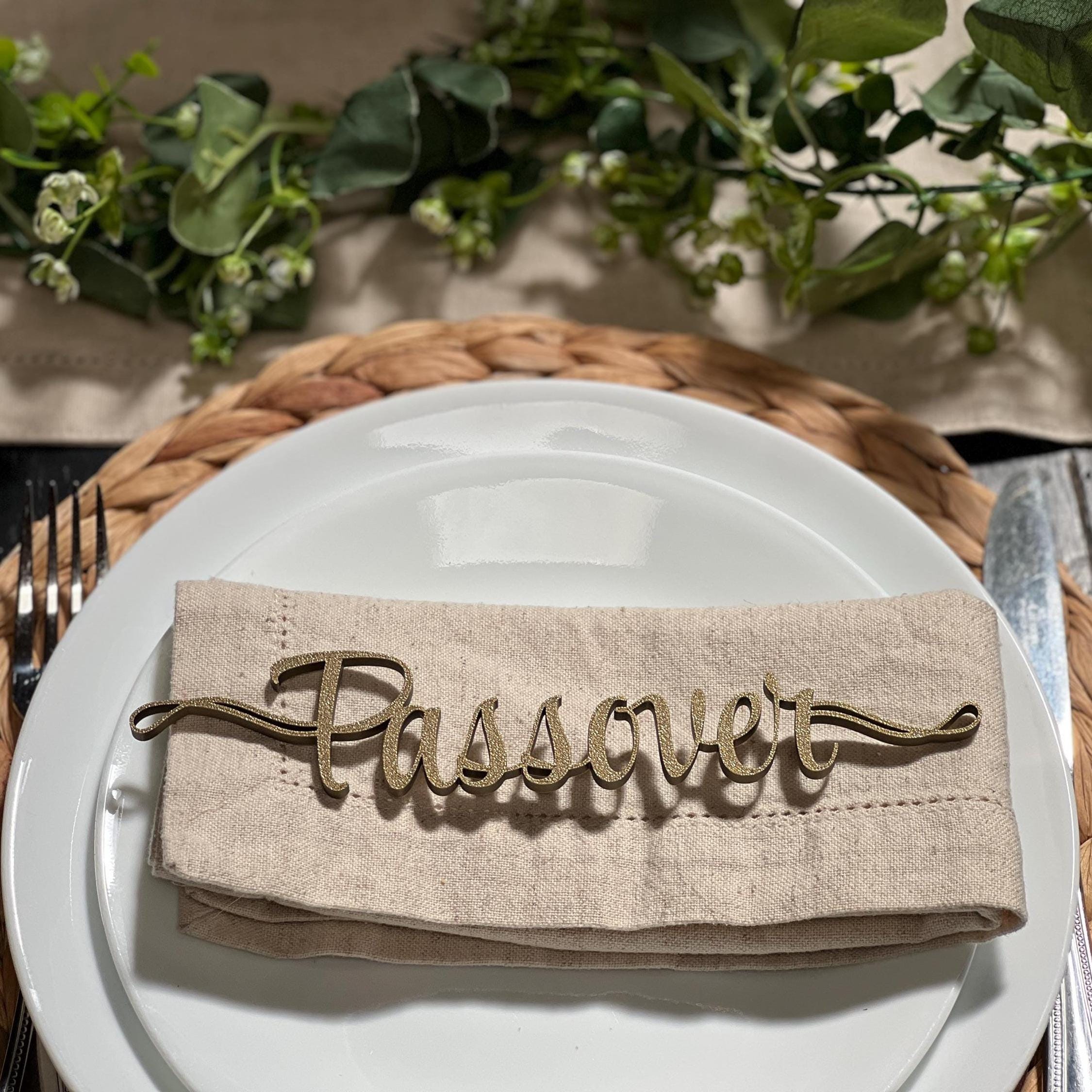 Passover Plate and Table Decor