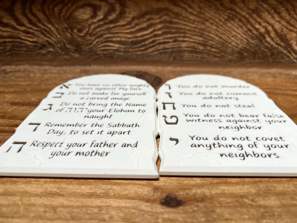 The Ten Commandments Tablets | 3D Printed