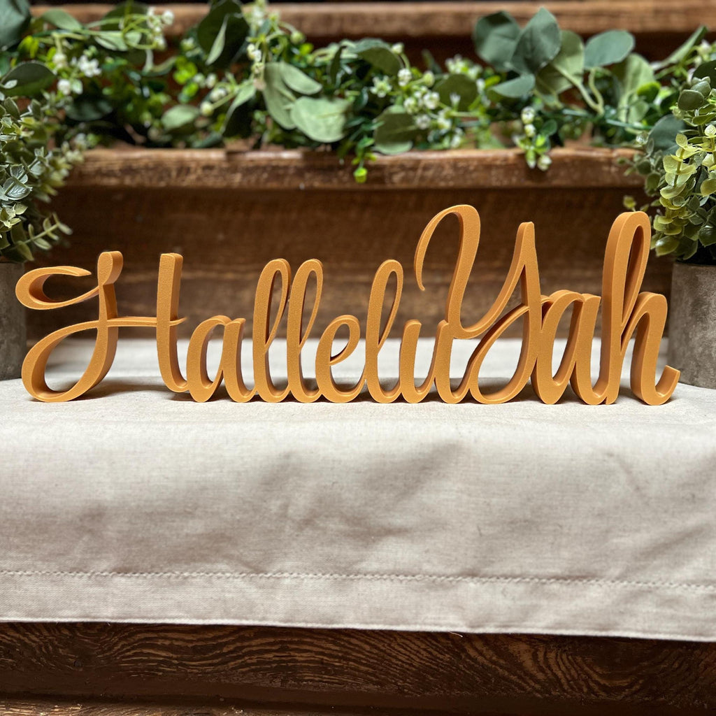 HalleluYah Freestanding Sign Decor