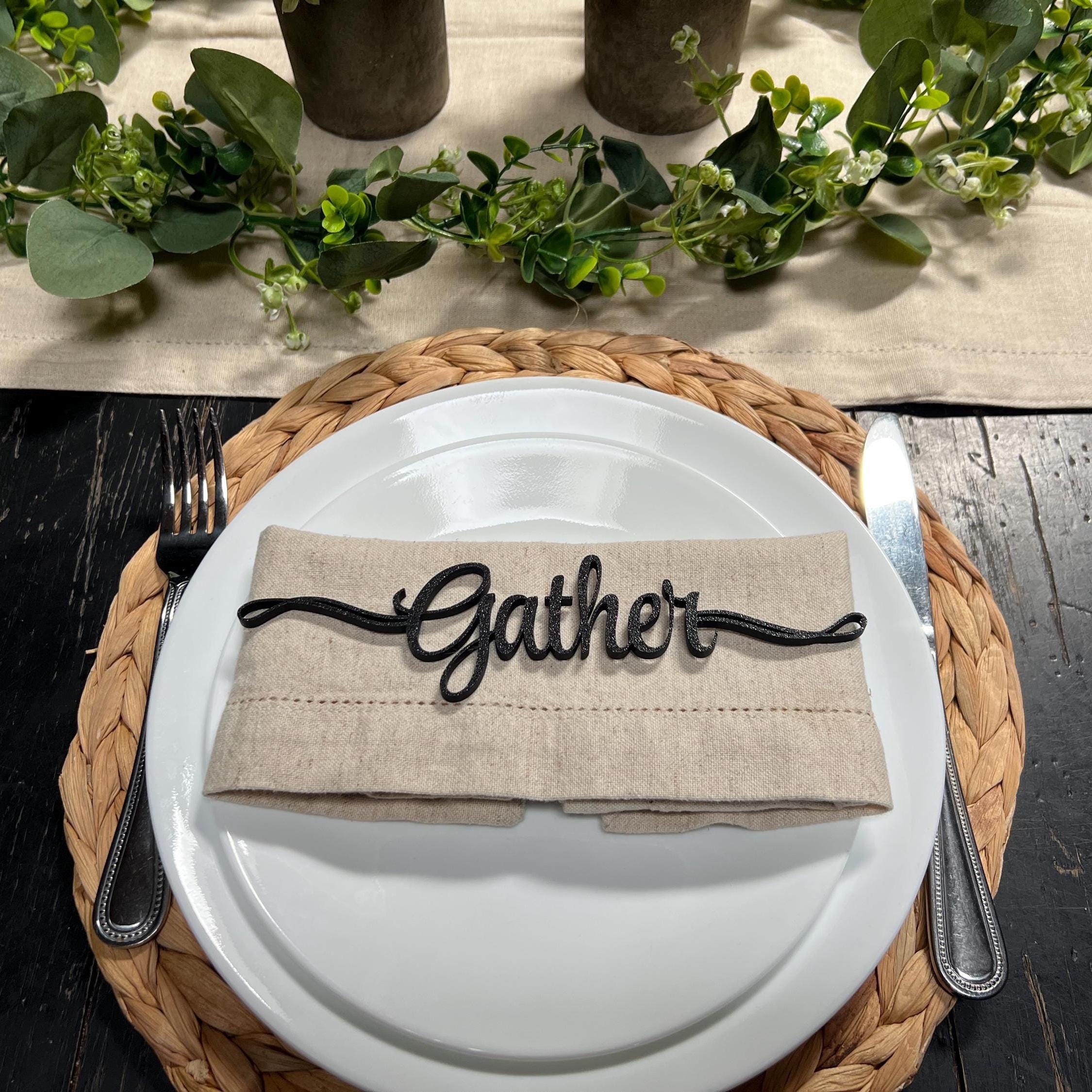 Gather Plate Decor | Gather Table Decor