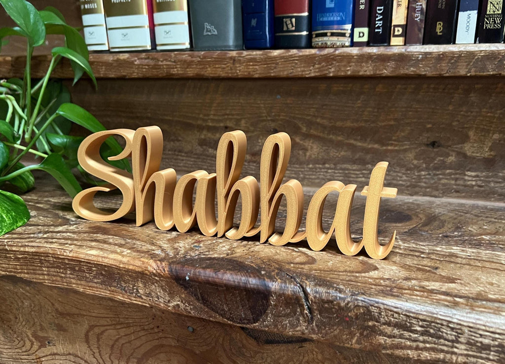 Shabbat Freestanding Sign Decor | Shabbat Shalom Bundle Available