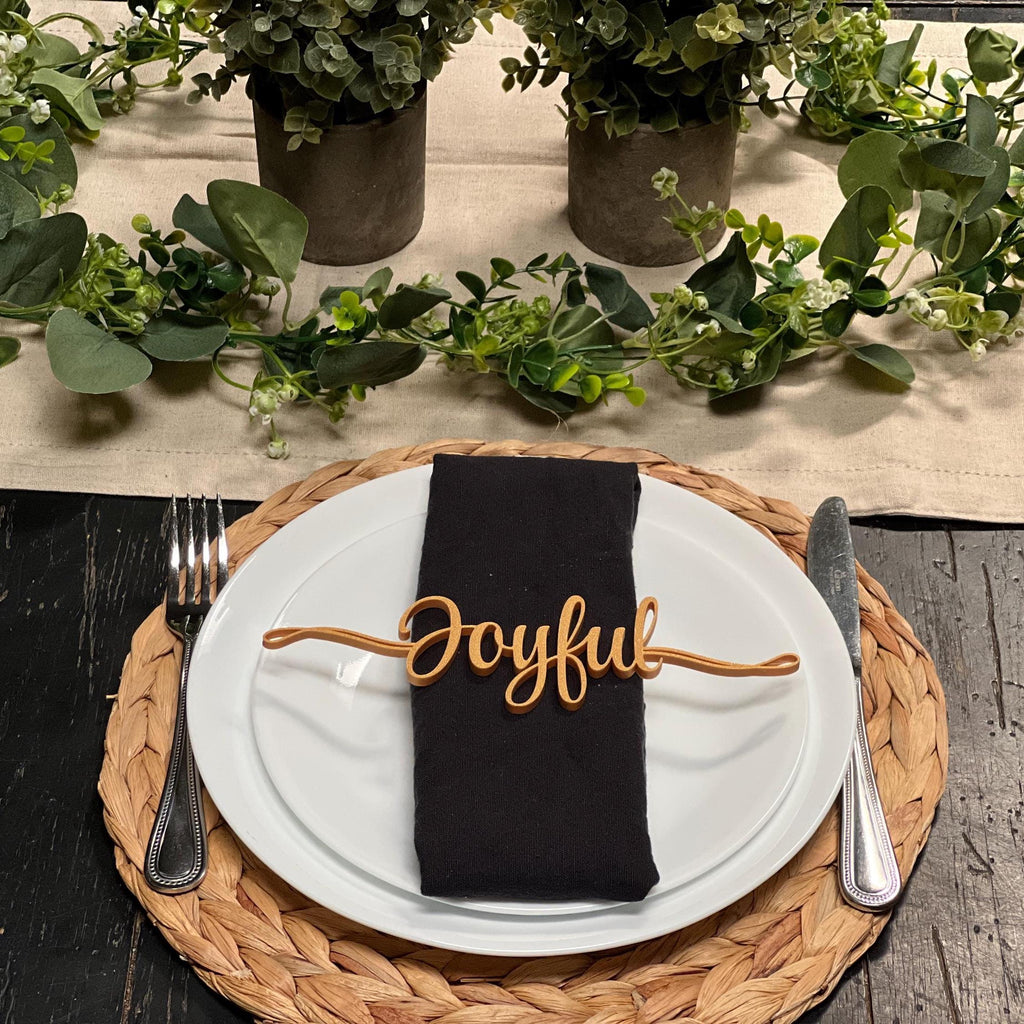 Joyful Plate Decor | Joyful Table Decor