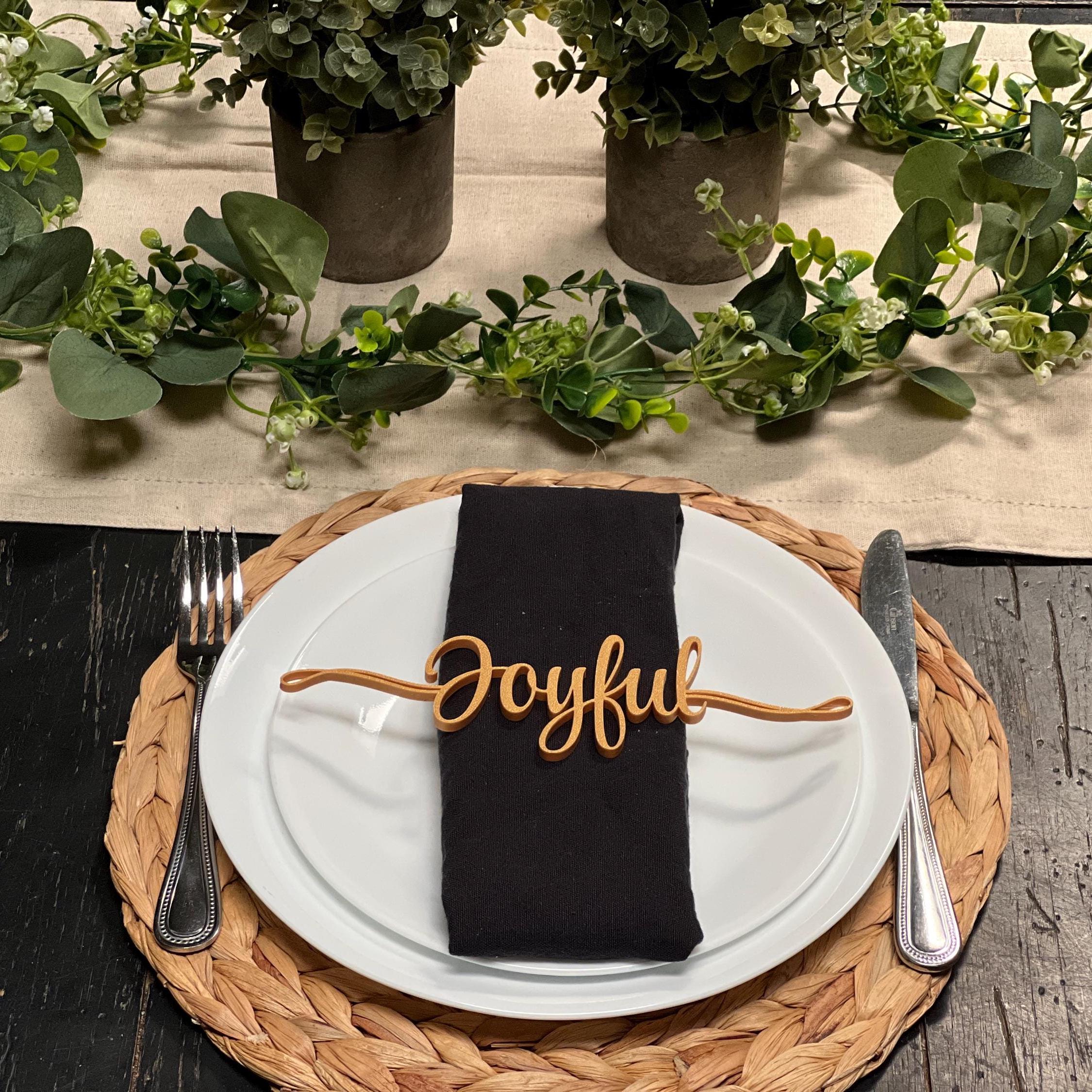Joyful Plate Decor | Joyful Table Decor