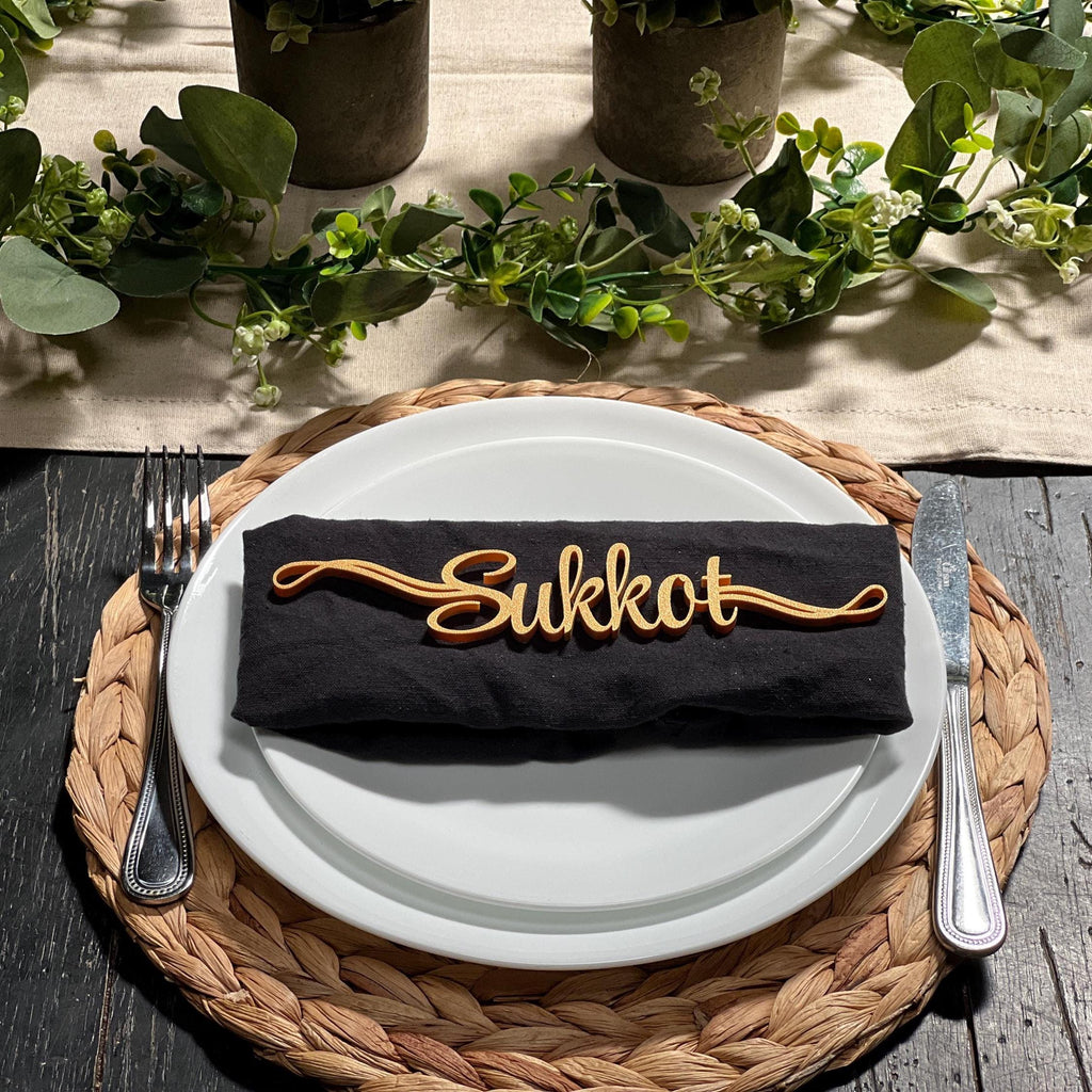 Sukkot Plate Decor | Sukkot Table Decor | Sukkot Place Cards |  Sukkot Decor | Set Apart Art | Jewish Home Decore