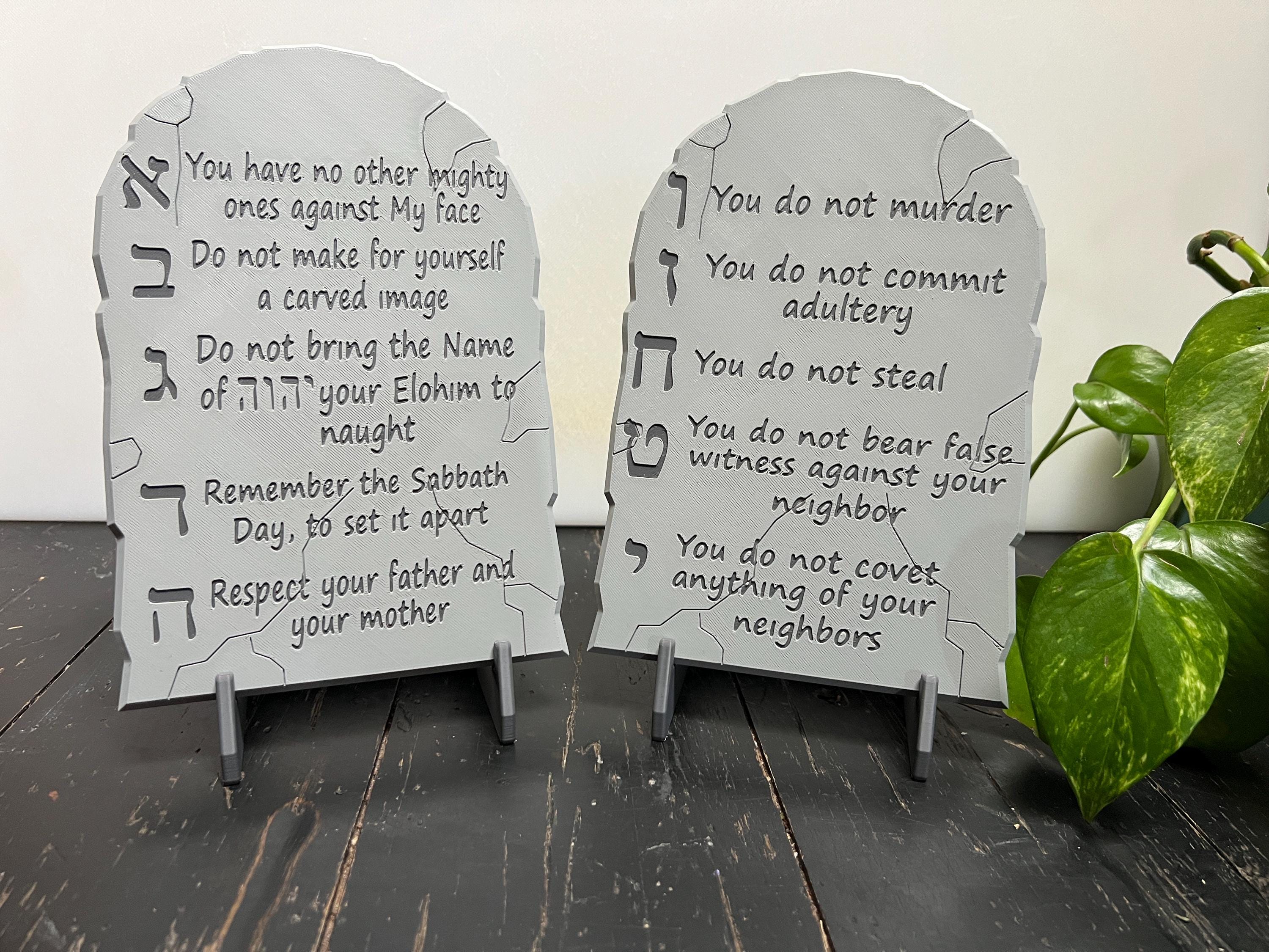 The Ten Commandments Tablets | 3D Printed
