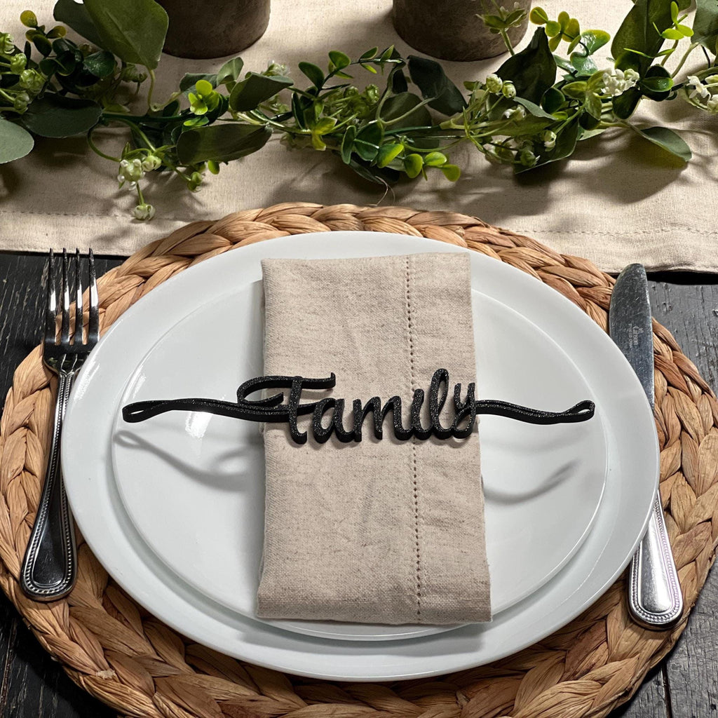 Family Plate Decor | Family Table Decor | Family Place Cards | Thanksgiving Decor | Sukkot Decor | Tabernacles Decor