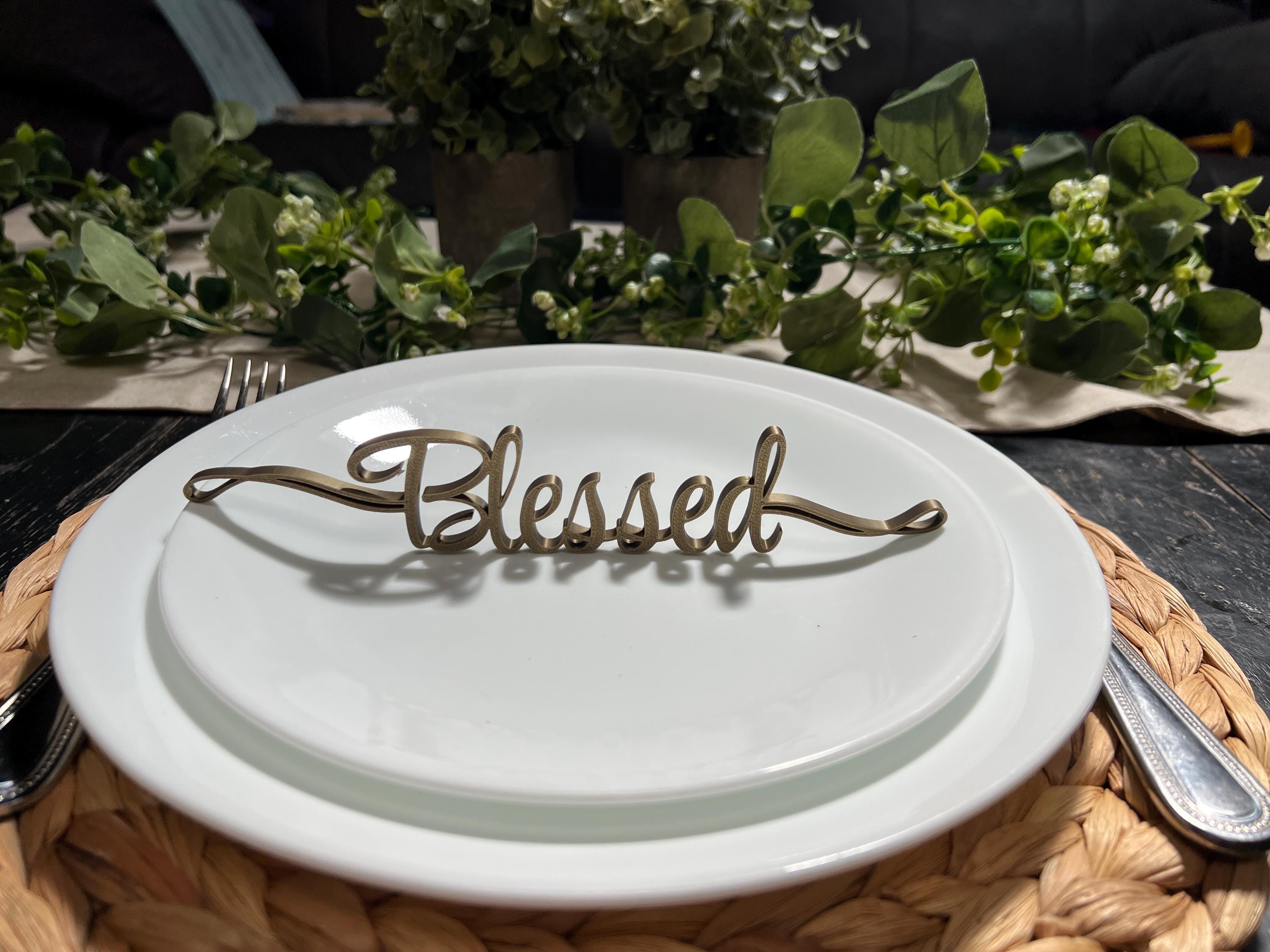 Blessed Plate Decor | Blessed Table Decor