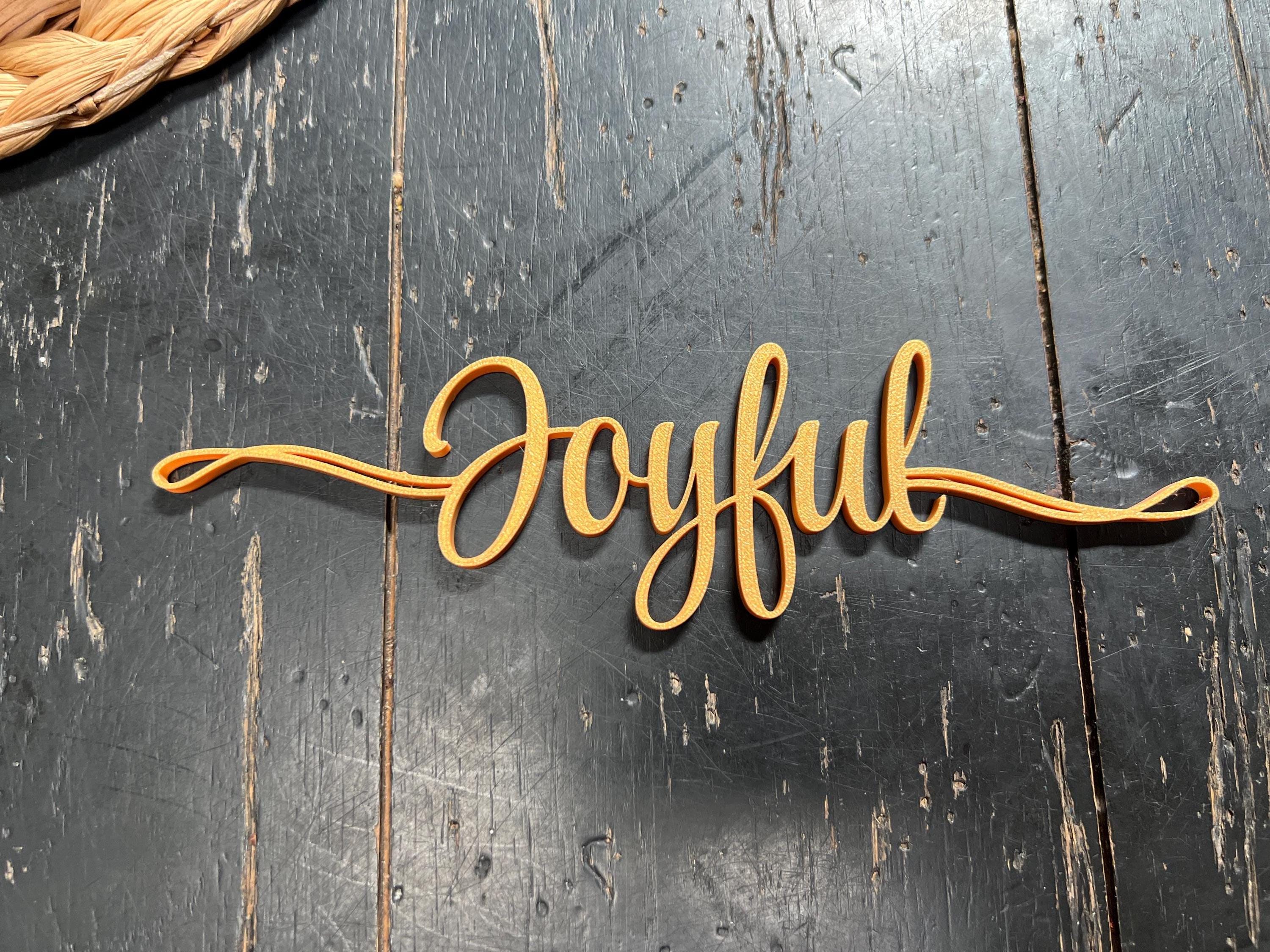 Joyful Plate Decor | Joyful Table Decor