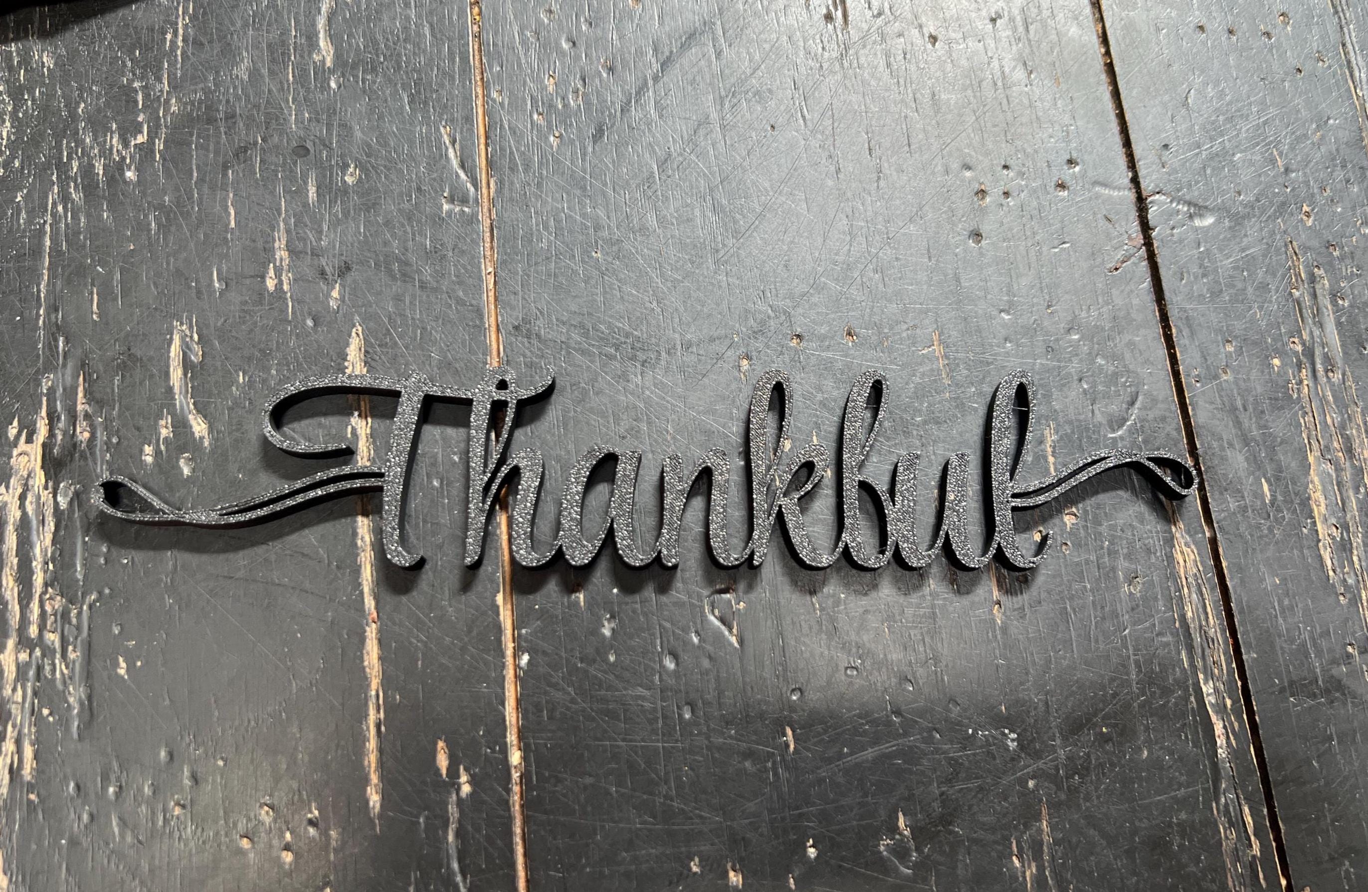 Thankful Plate Decor | Thankful Table Decor