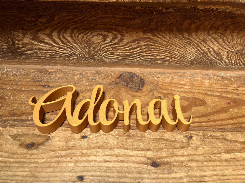 Adonai Freestanding Sign Decor