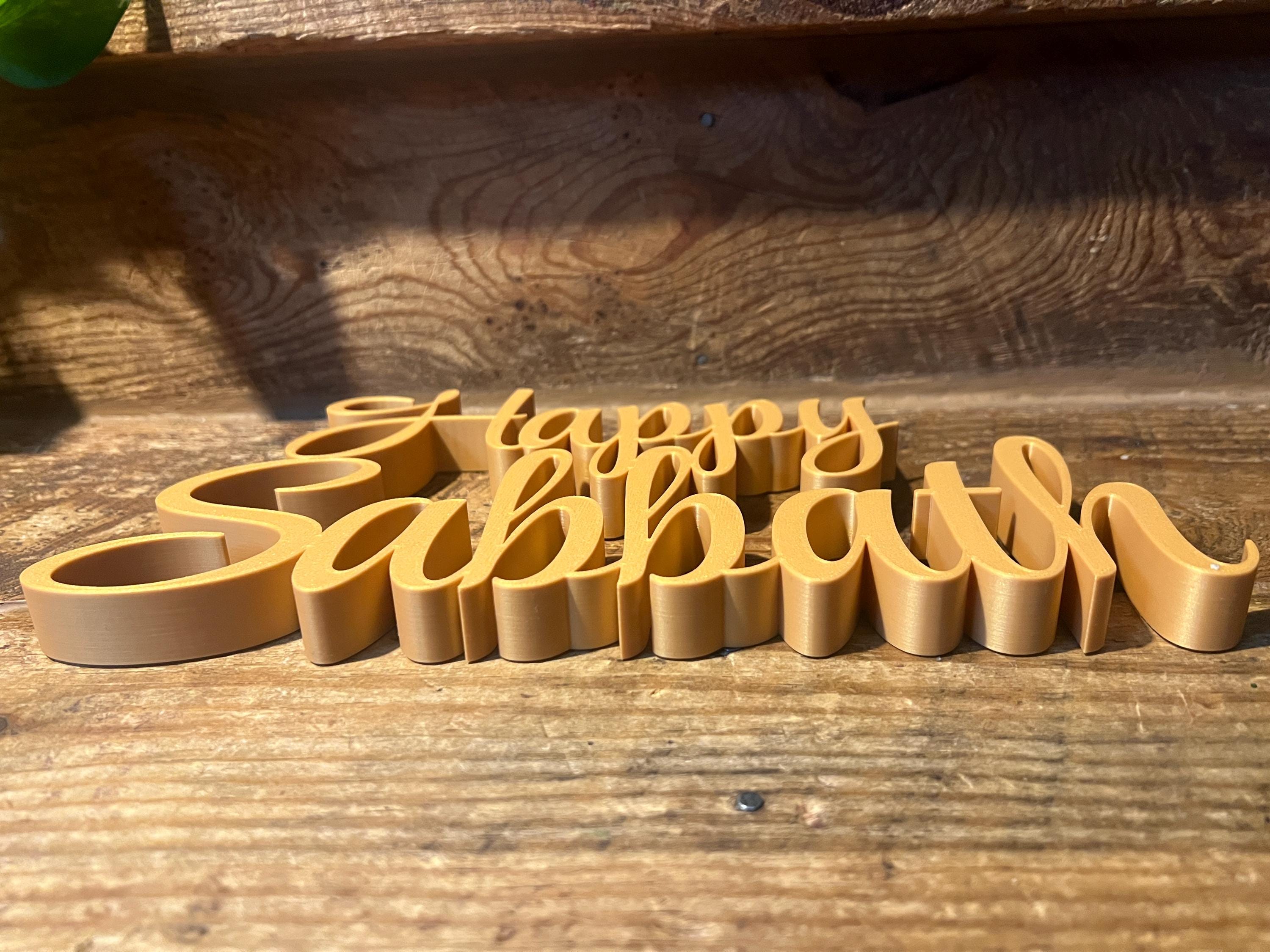 Happy Sabbath Freestanding Sign Decor