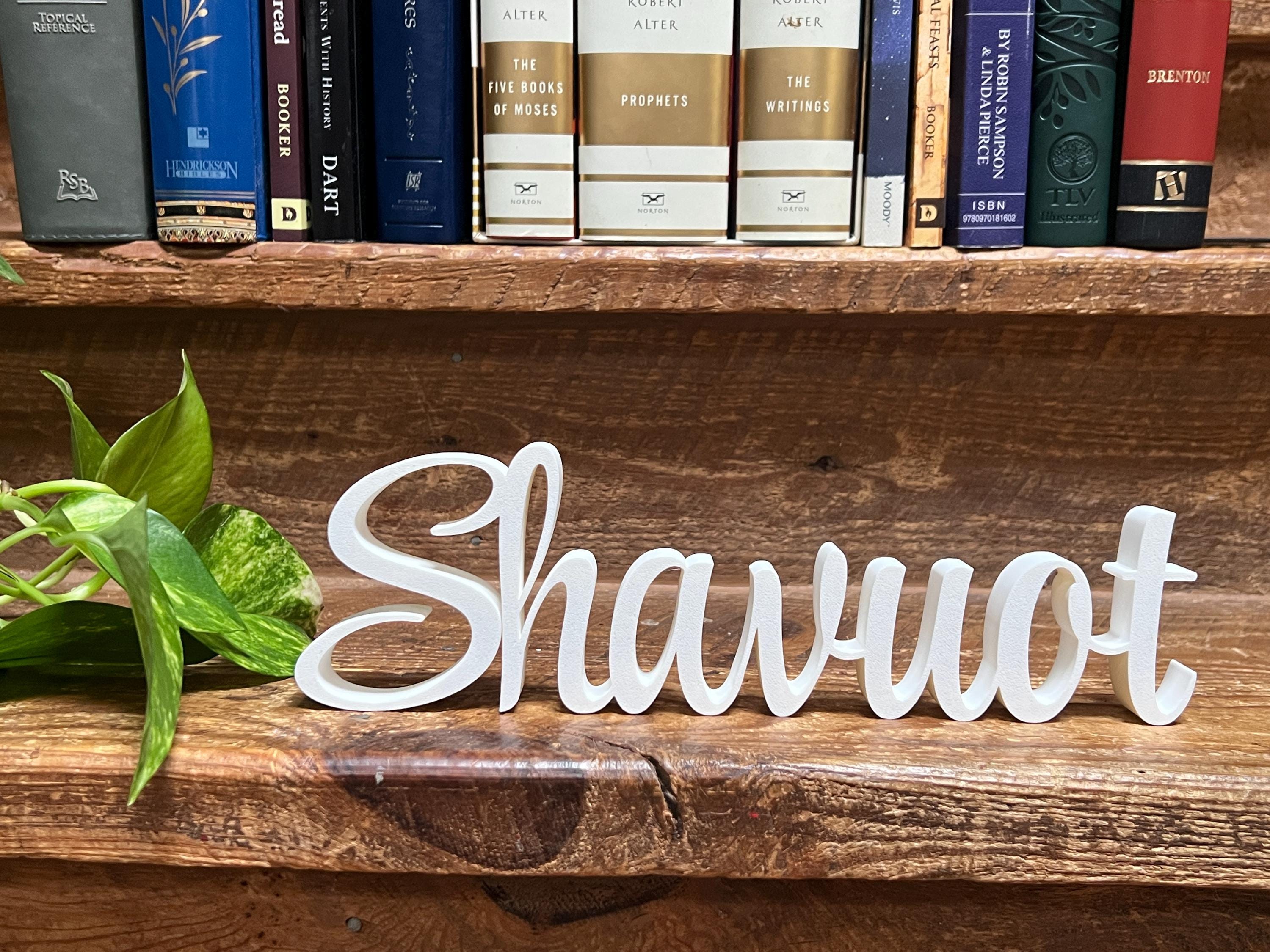 Feast Days Moedim Freestanding Sign Decor | Transliterated Hebrew Feast Days