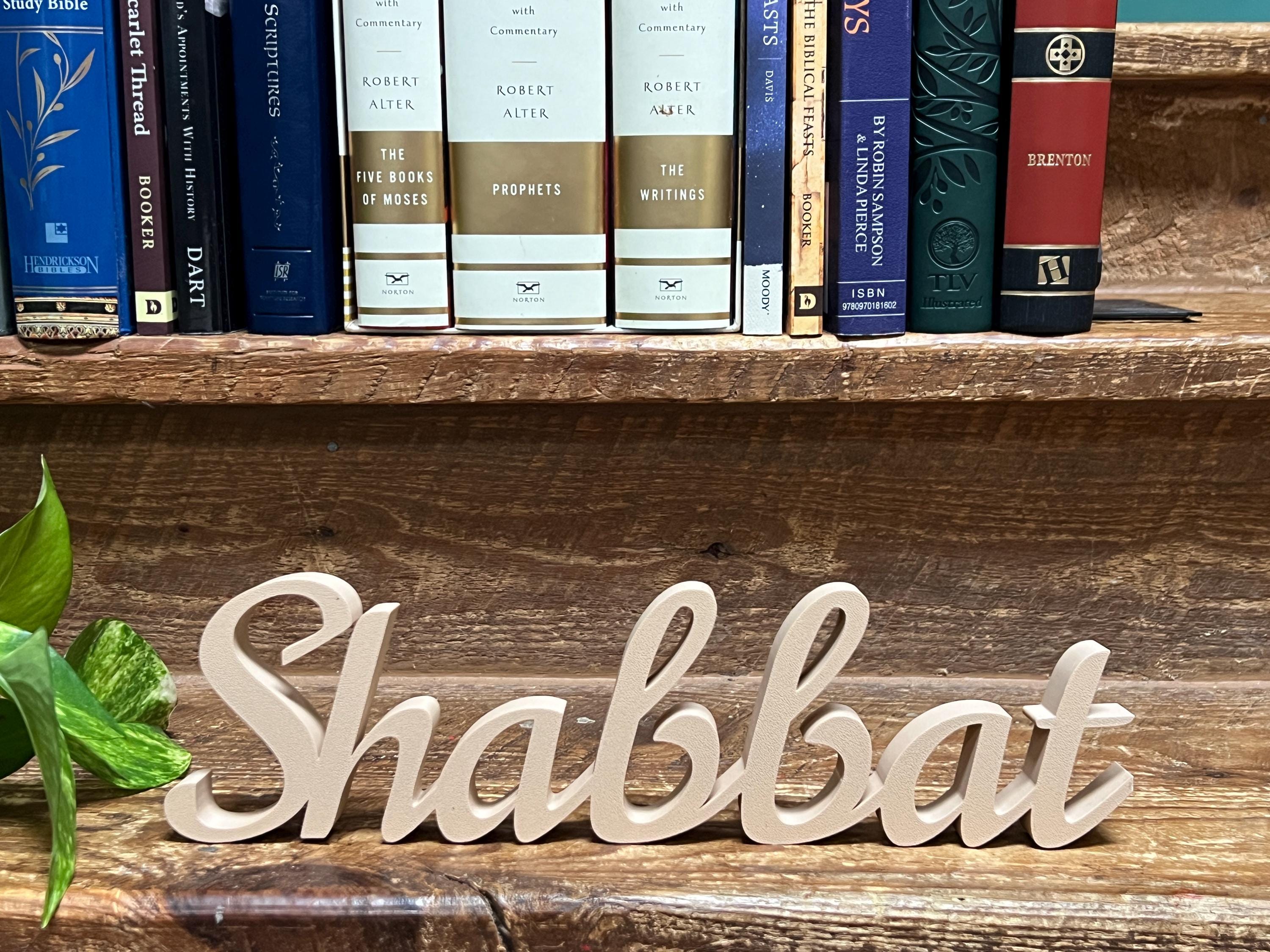 Shalom Freestanding Sign Decor | Shabbat Shalom Bundle Available