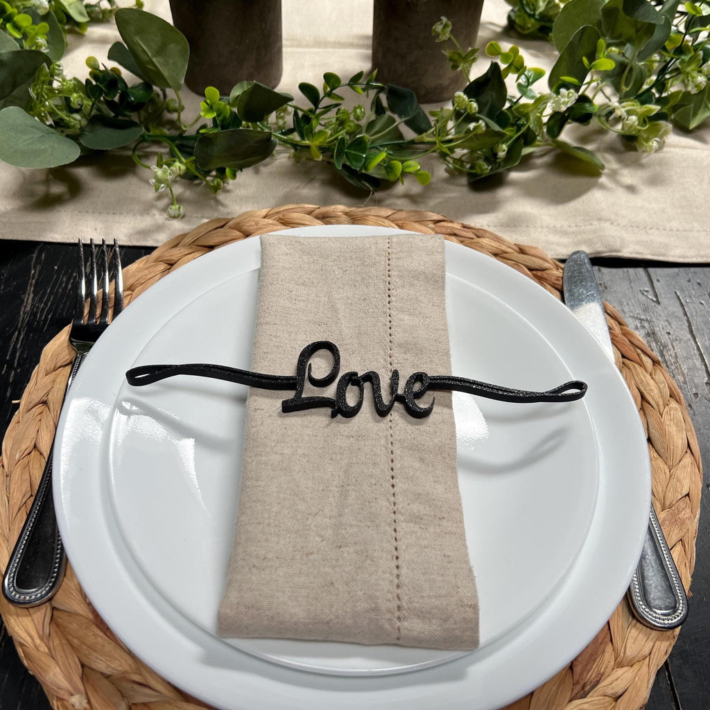 Love Plate Decor | Love Table Decor