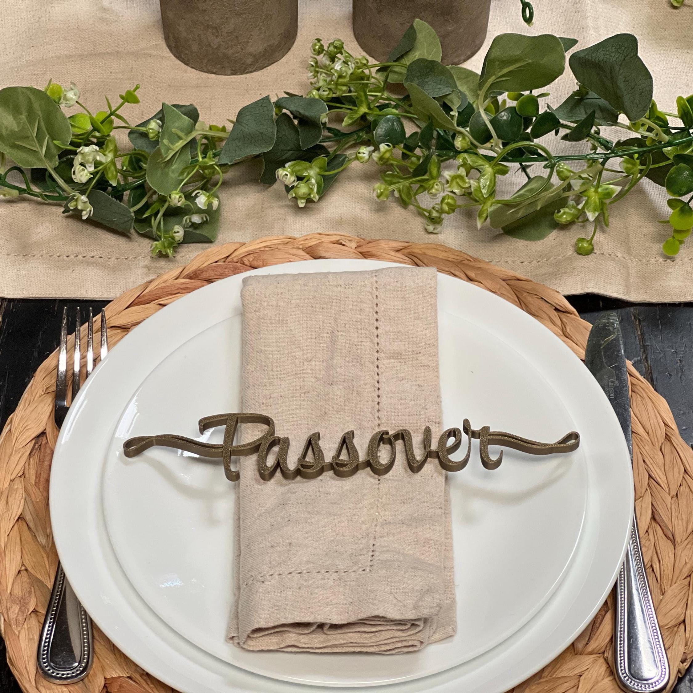 Passover Plate and Table Decor