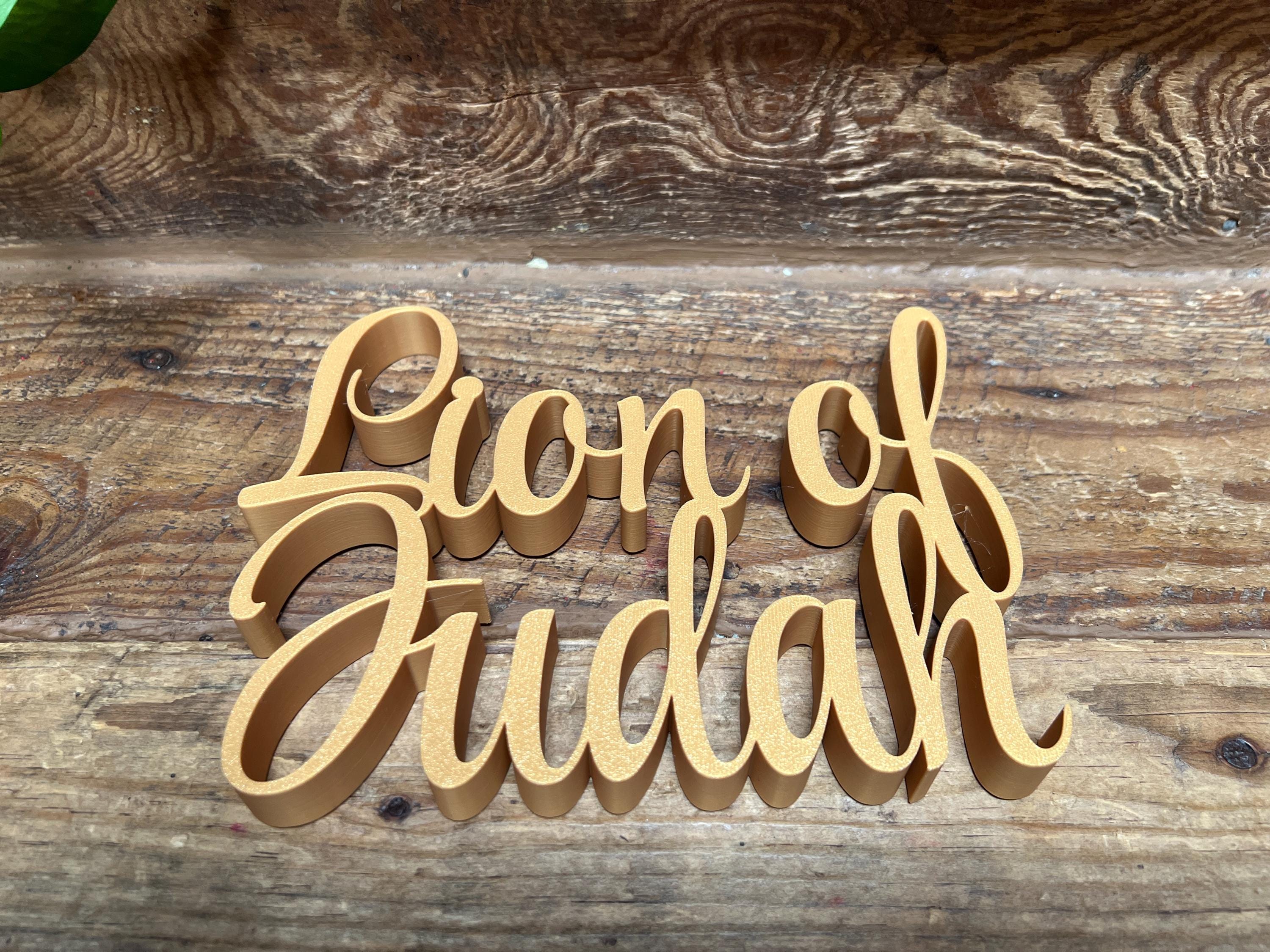Lion of Judah Freestanding Sign Decor