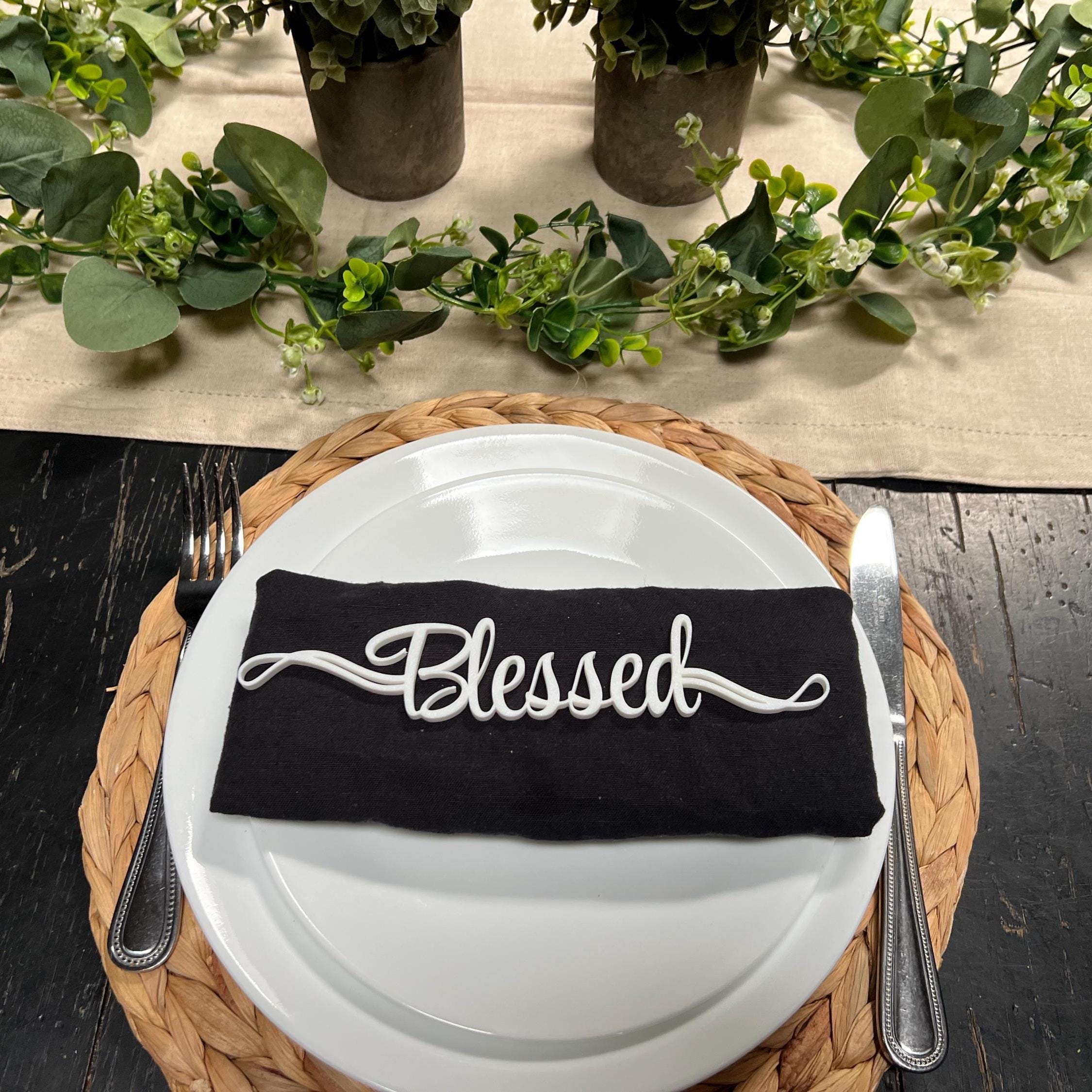 Blessed Plate Decor | Blessed Table Decor