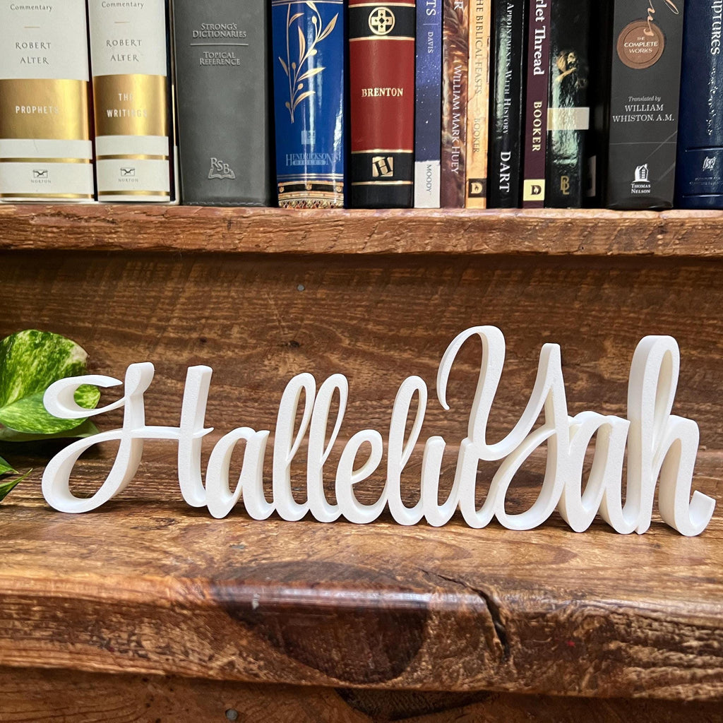 HalleluYah Freestanding Sign Decor