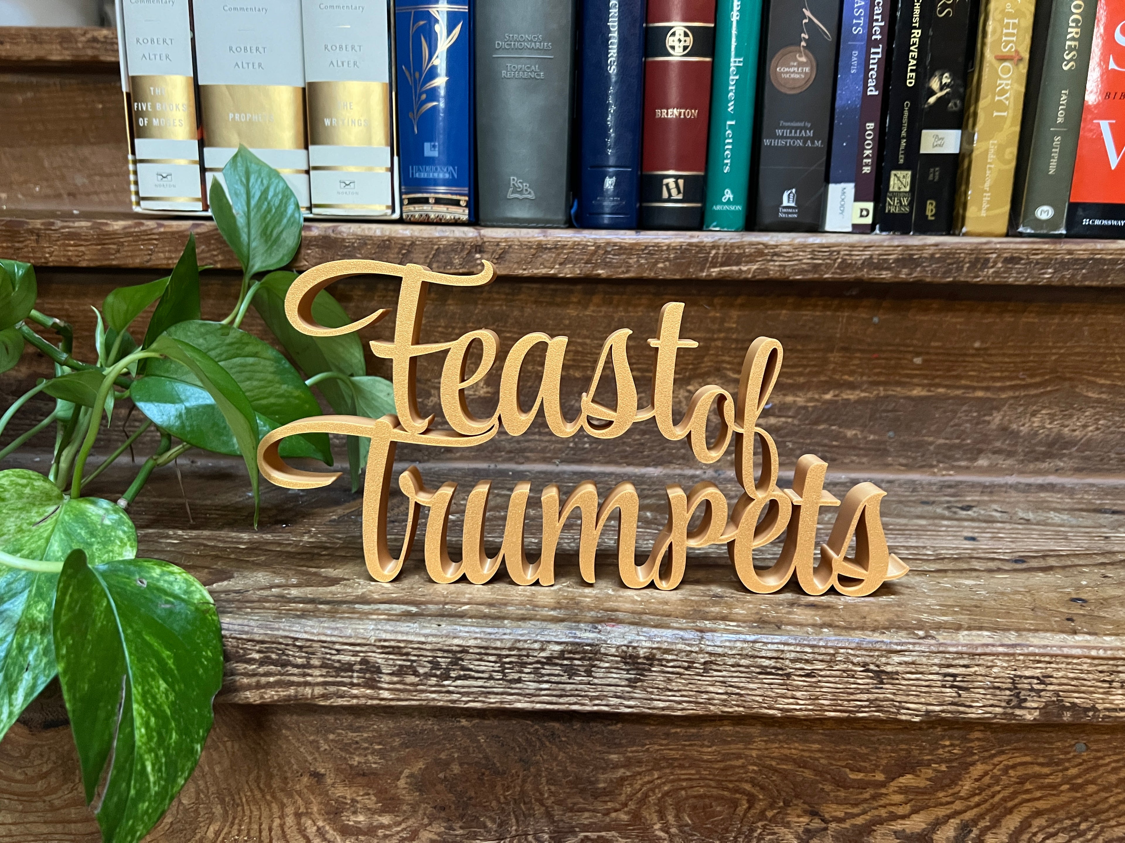 Feast of Trumpets Freestanding Sign Decor | Feast Day Bundle Available