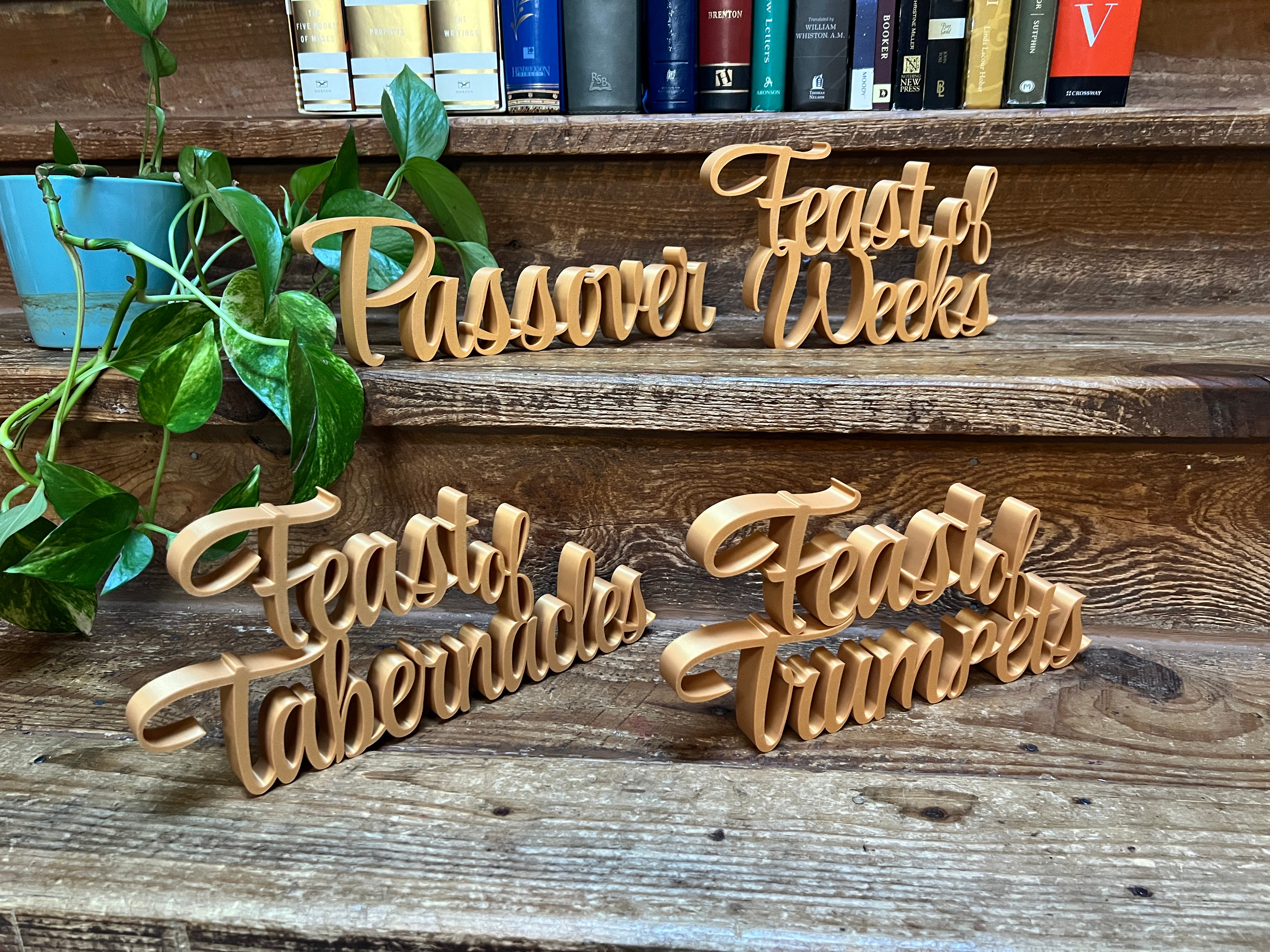 Feast of Trumpets Freestanding Sign Decor | Feast Day Bundle Available
