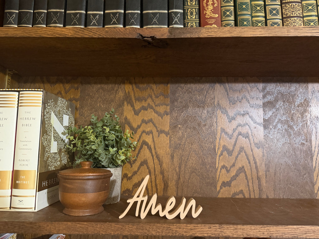 Amen Freestanding Sign Decor
