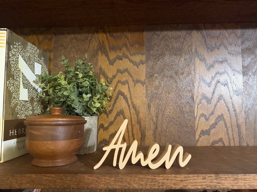 Amen Freestanding Sign Decor