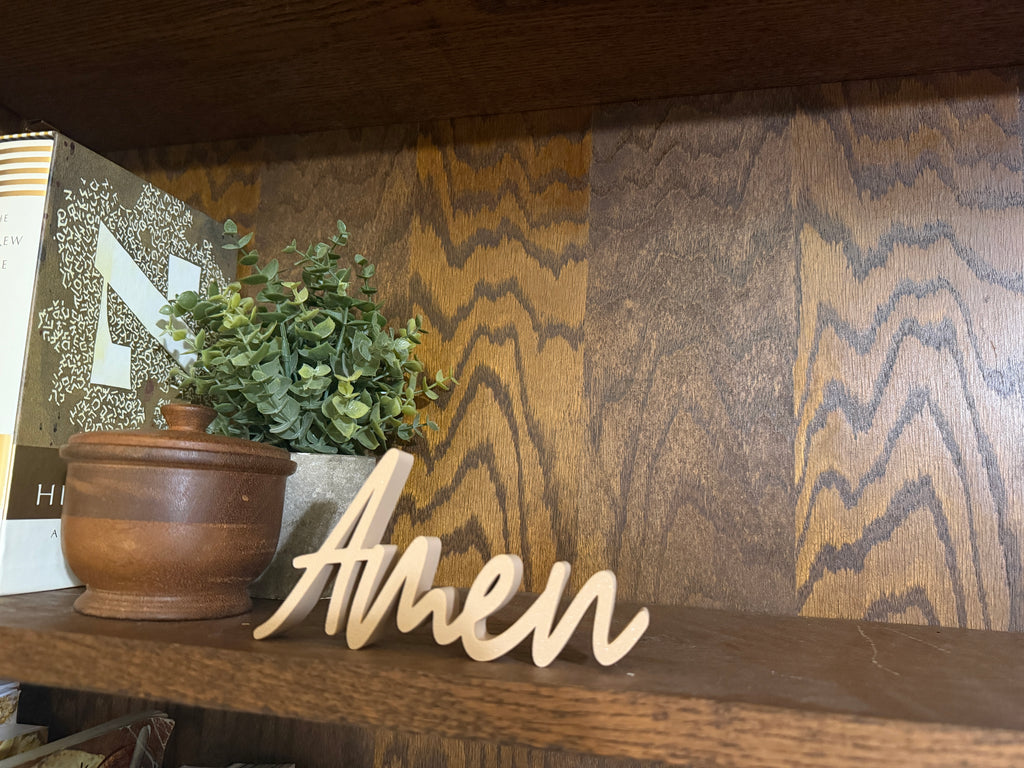 Amen Freestanding Sign Decor