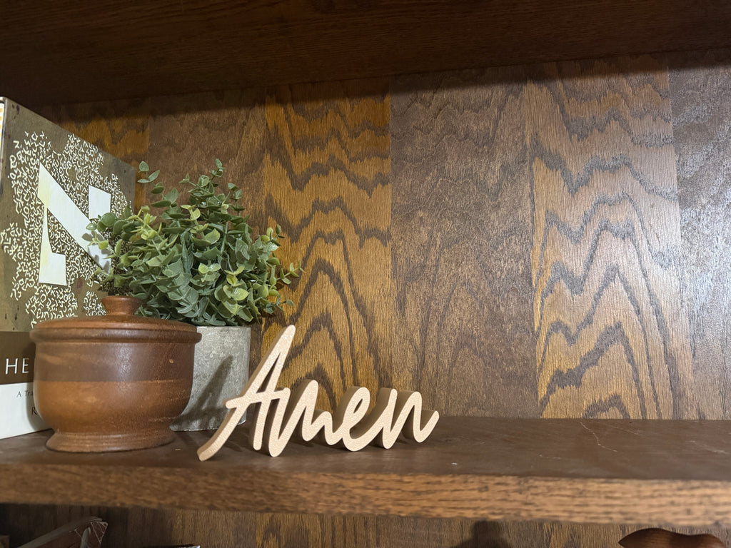 Amen Freestanding Sign Decor