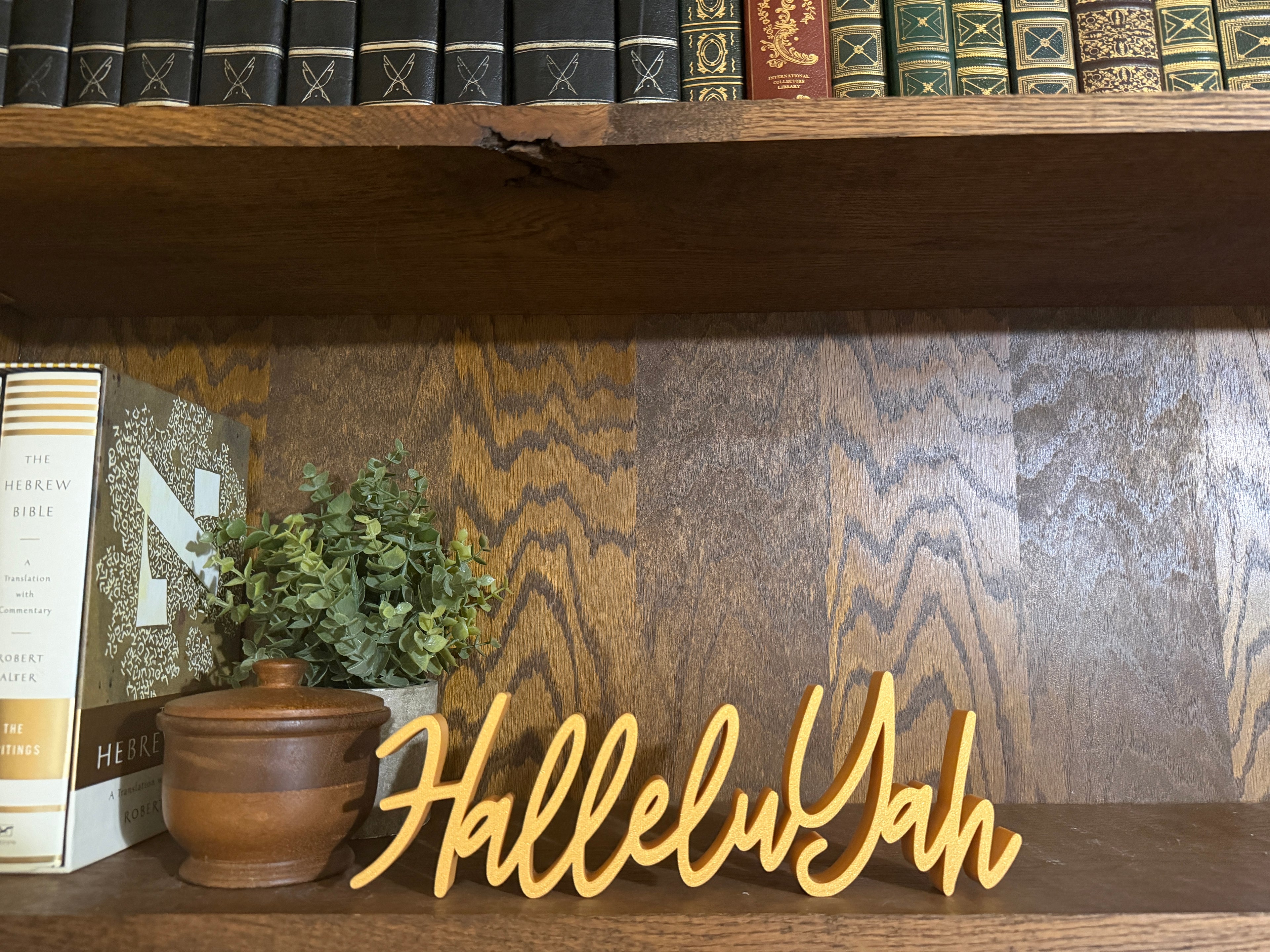 HalleluYah Freestanding Sign Decor