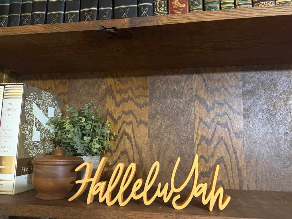 HalleluYah Freestanding Sign Decor