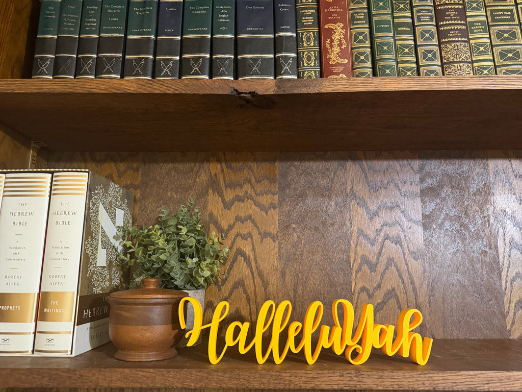 HalleluYah Freestanding Sign Decor
