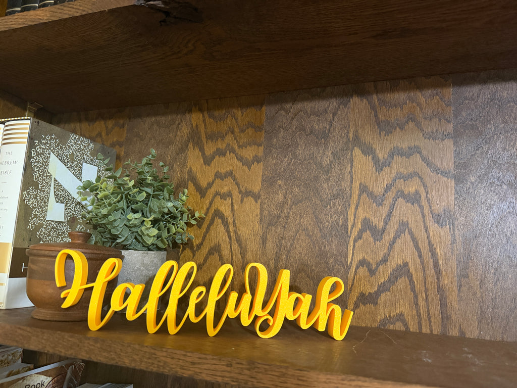 HalleluYah Freestanding Sign Decor