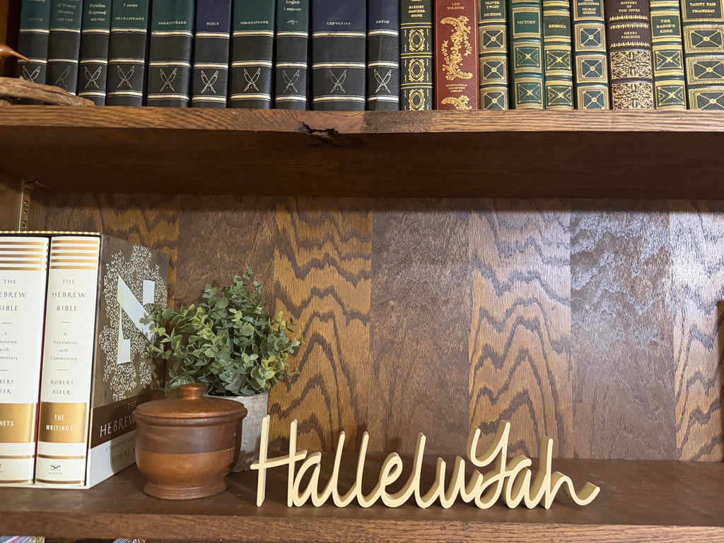 HalleluYah Freestanding Sign Decor