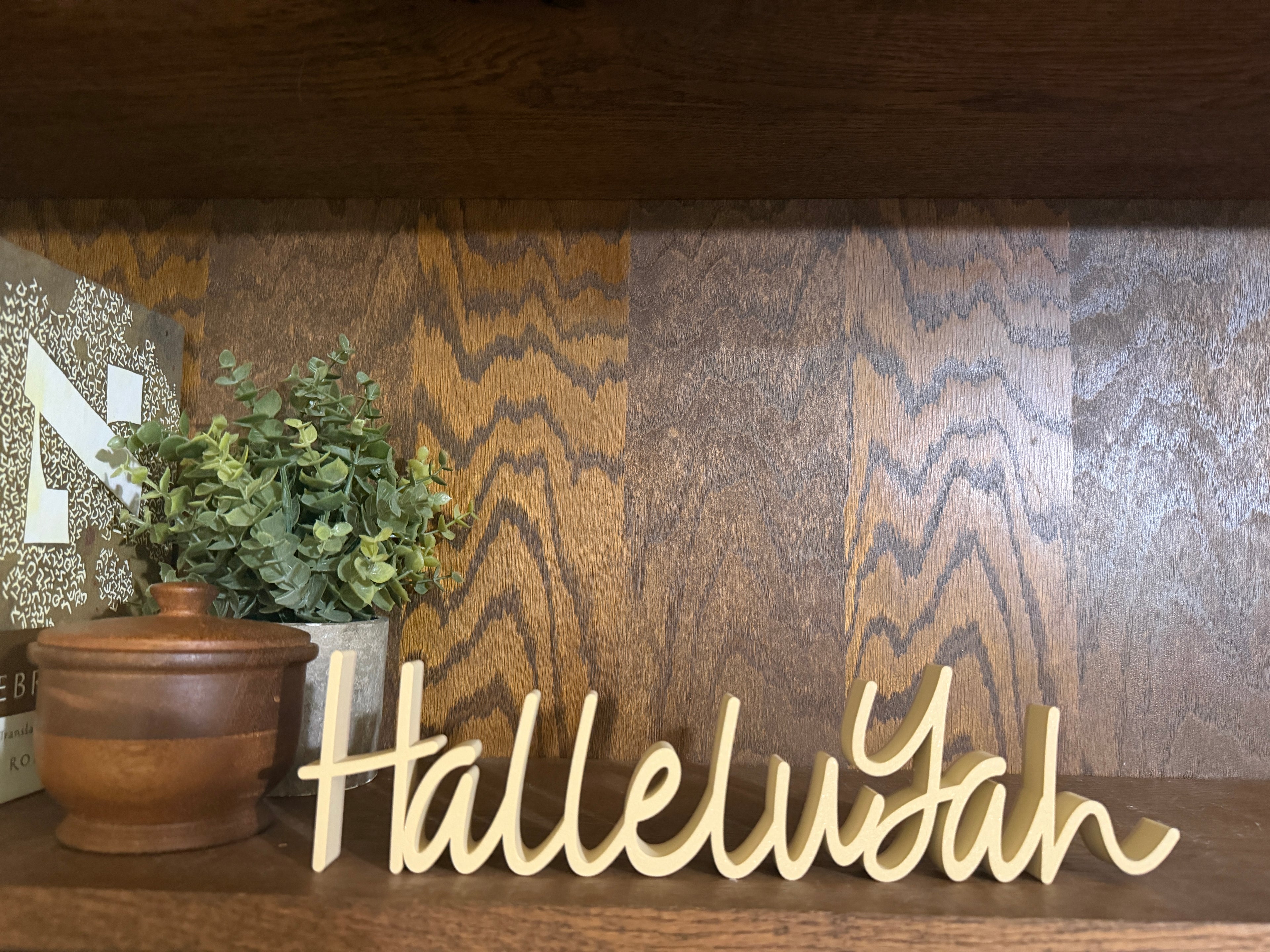 HalleluYah Freestanding Sign Decor