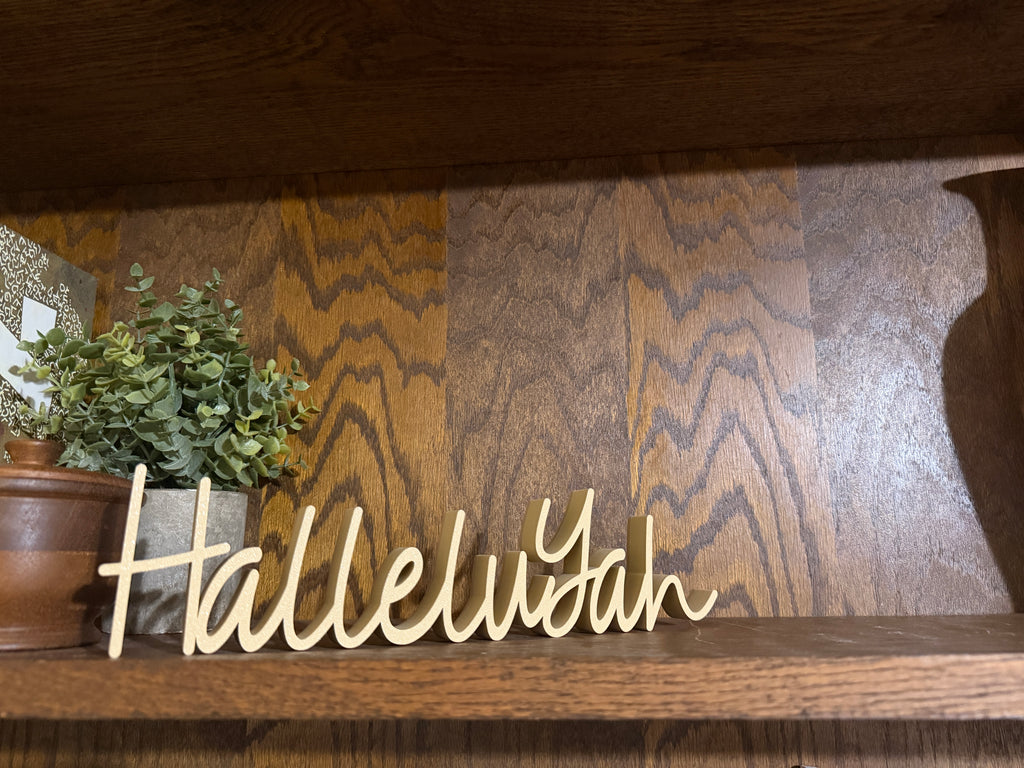 HalleluYah Freestanding Sign Decor