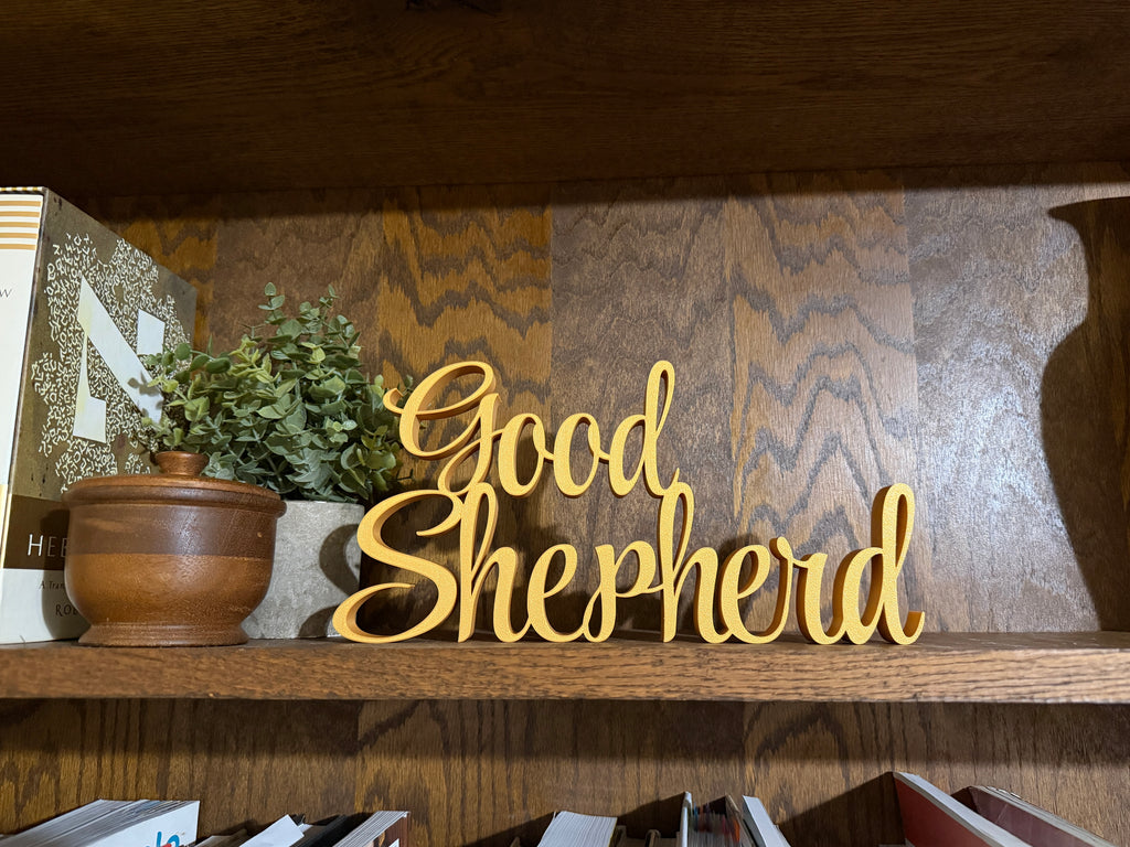 Good Shepherd Freestanding Sign Decor