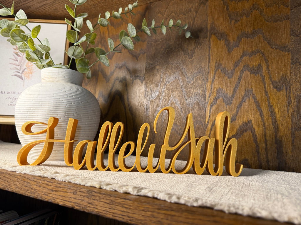 HalleluYah Freestanding Sign Decor