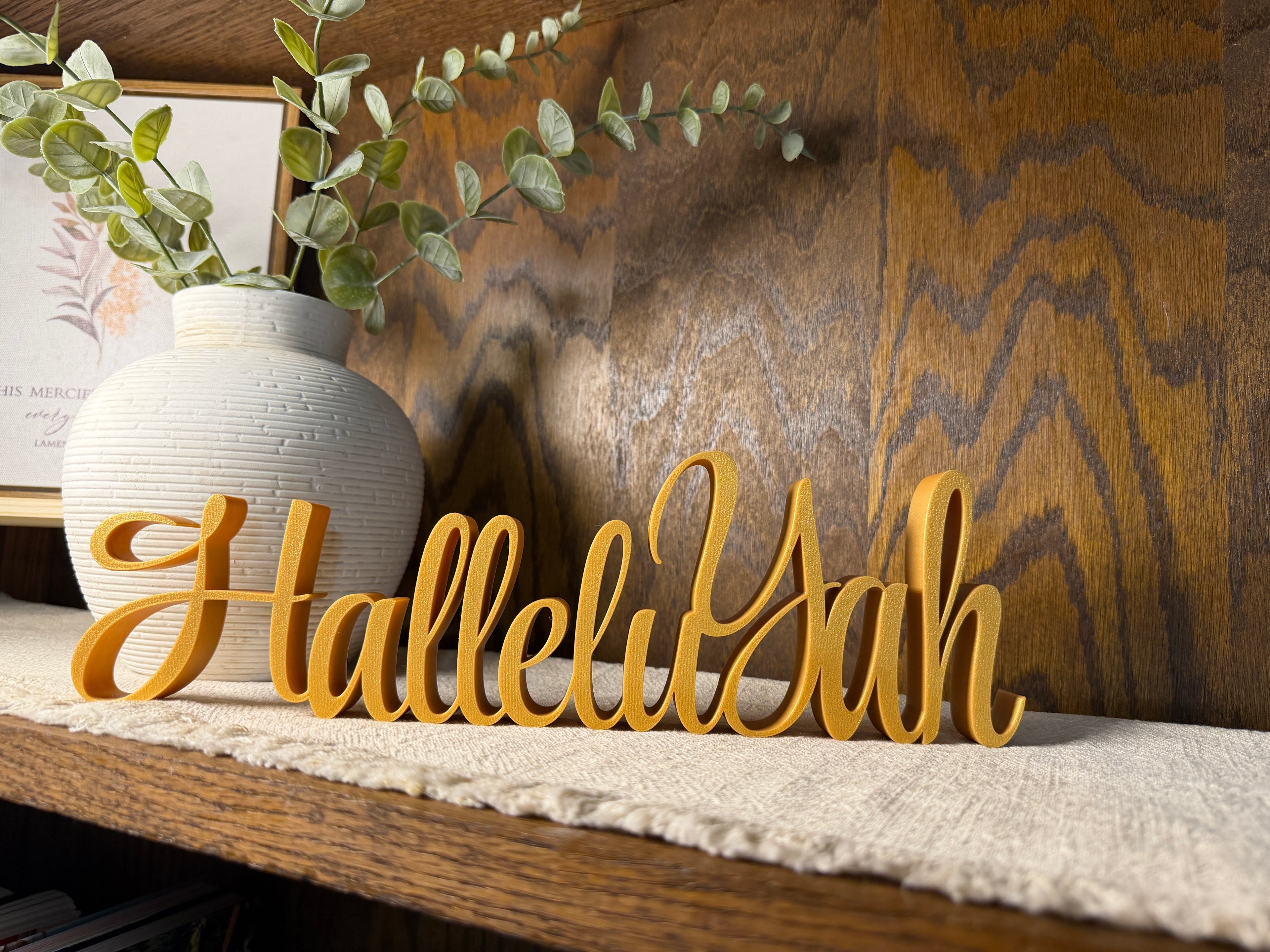 HalleluYah Freestanding Sign Decor
