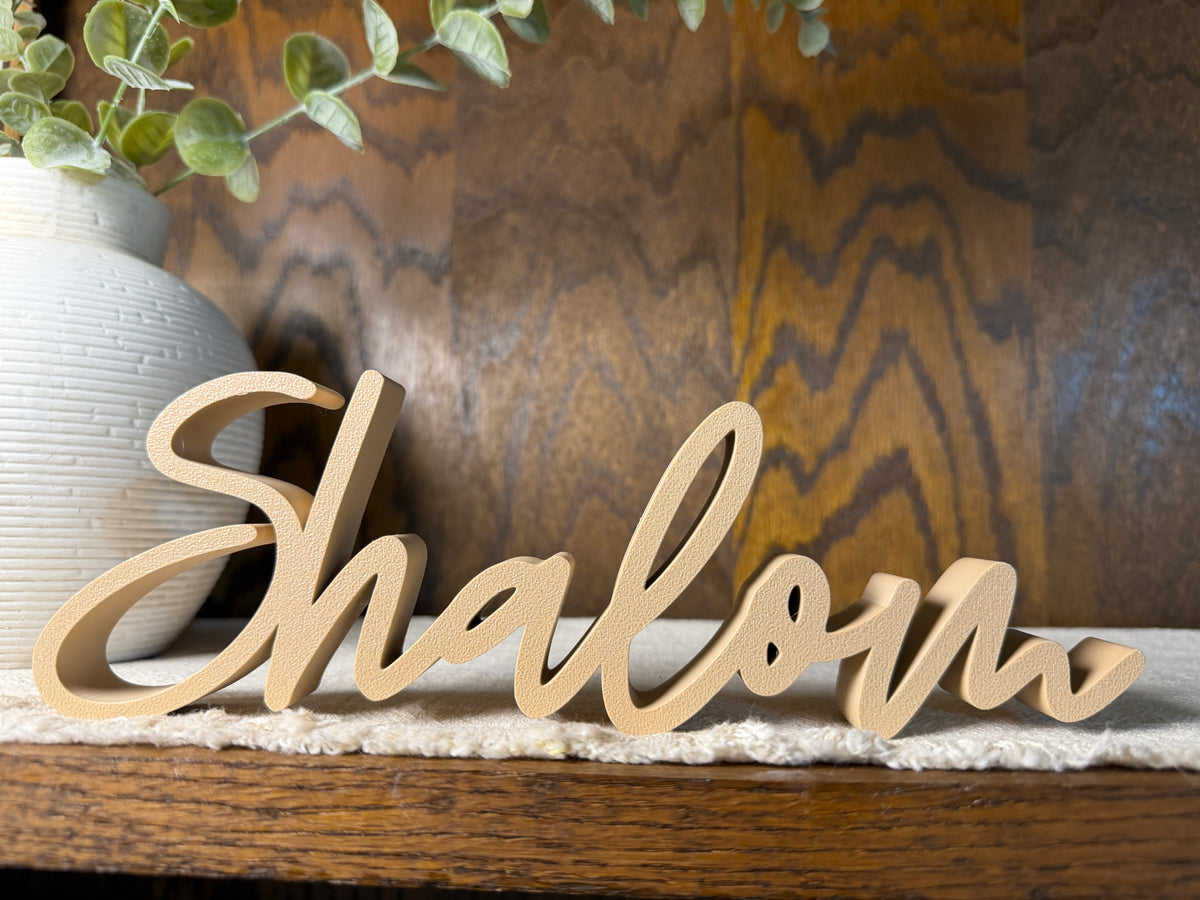 Shalom Peace Freestanding Sign Decor