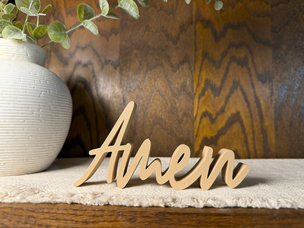 Amen Freestanding Sign Decor