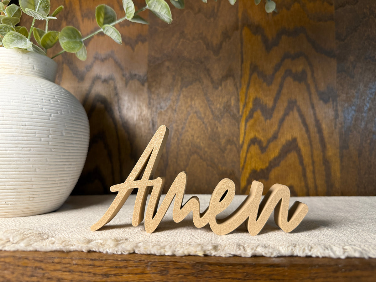 Amen Freestanding Sign Decor