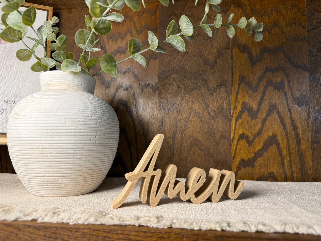 Amen Freestanding Sign Decor