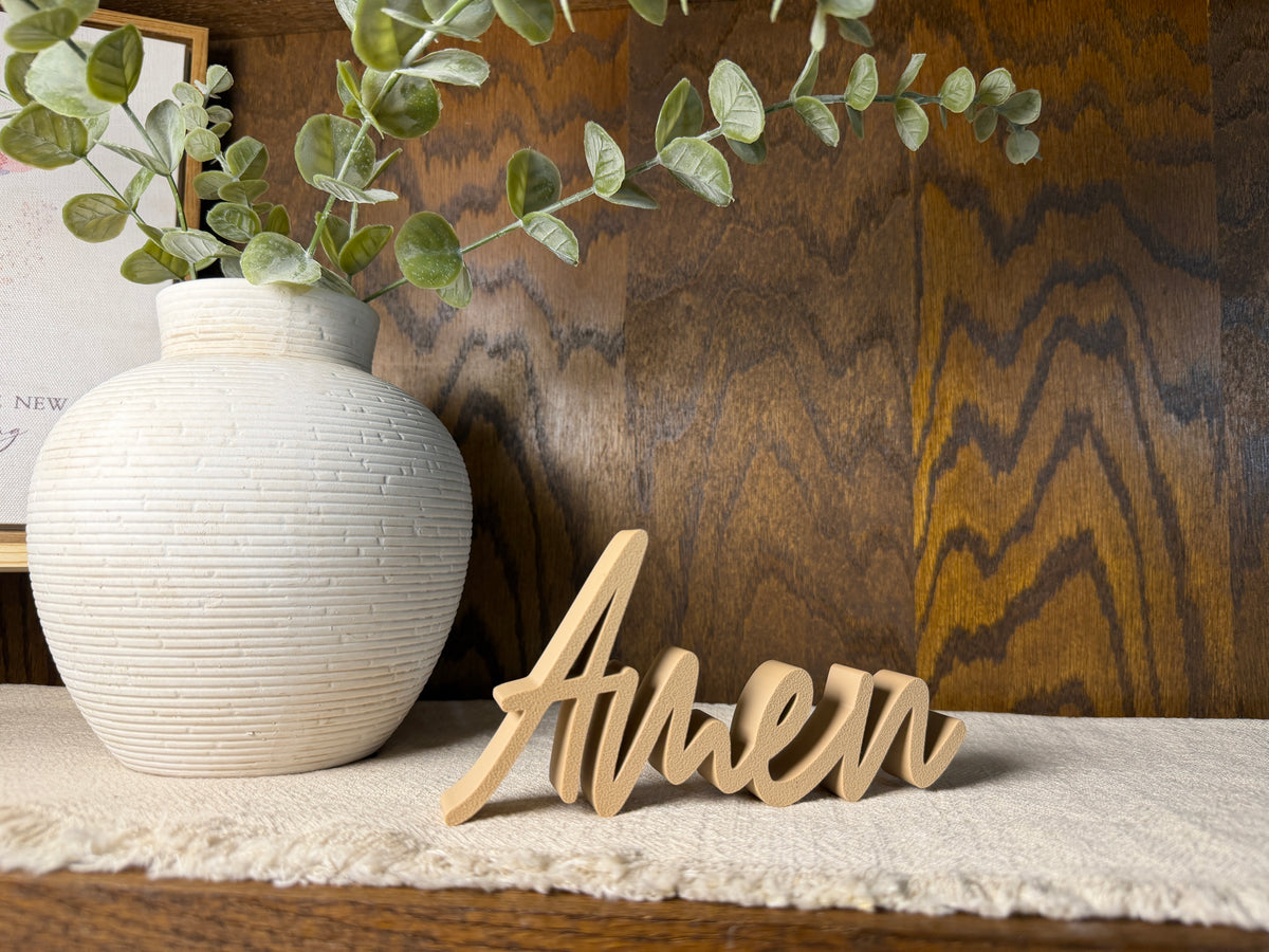 Amen Freestanding Sign Decor