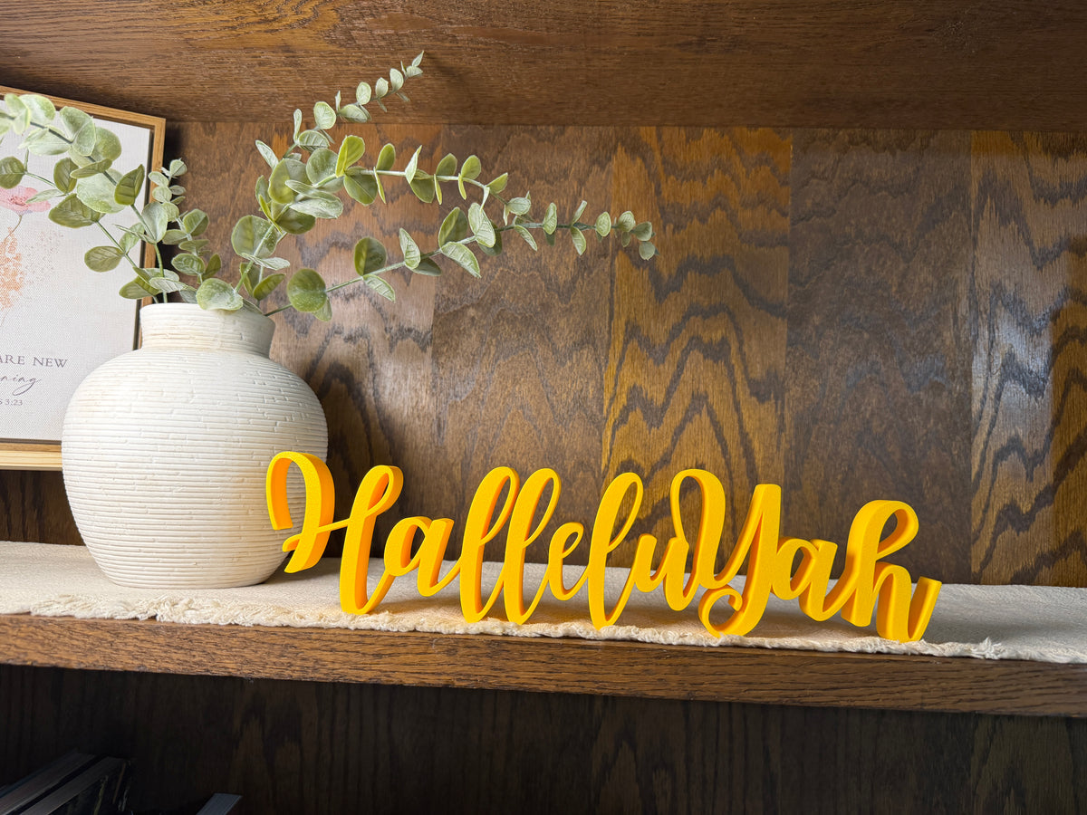 HalleluYah Freestanding Sign Decor