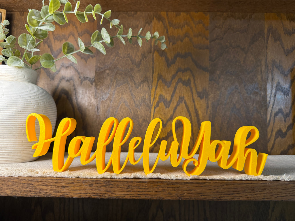 HalleluYah Freestanding Sign Decor